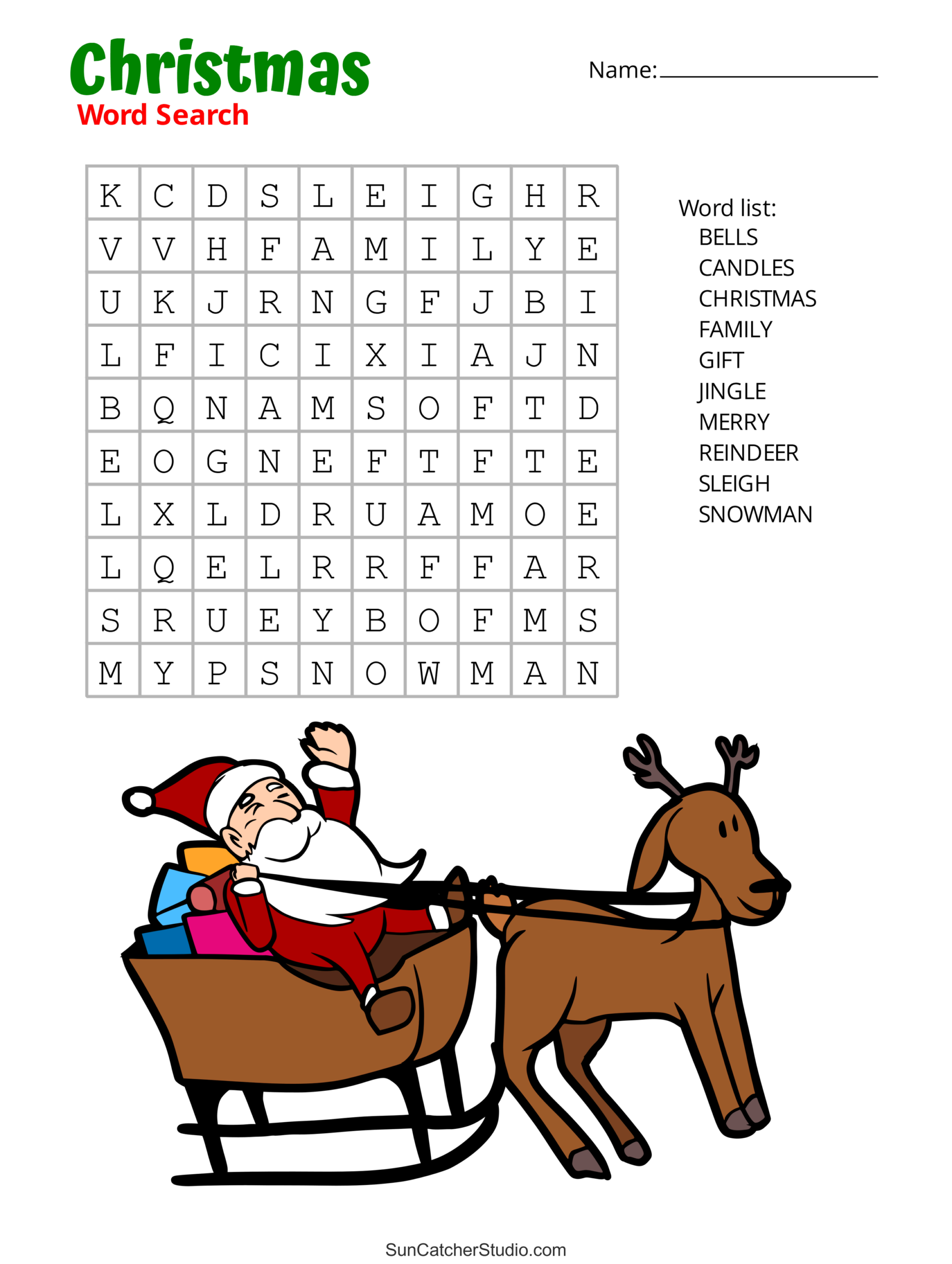 Christmas Word Search Free Printable PDF Puzzles Free Christmas Word Search Free Printable PDF Puzzles Free