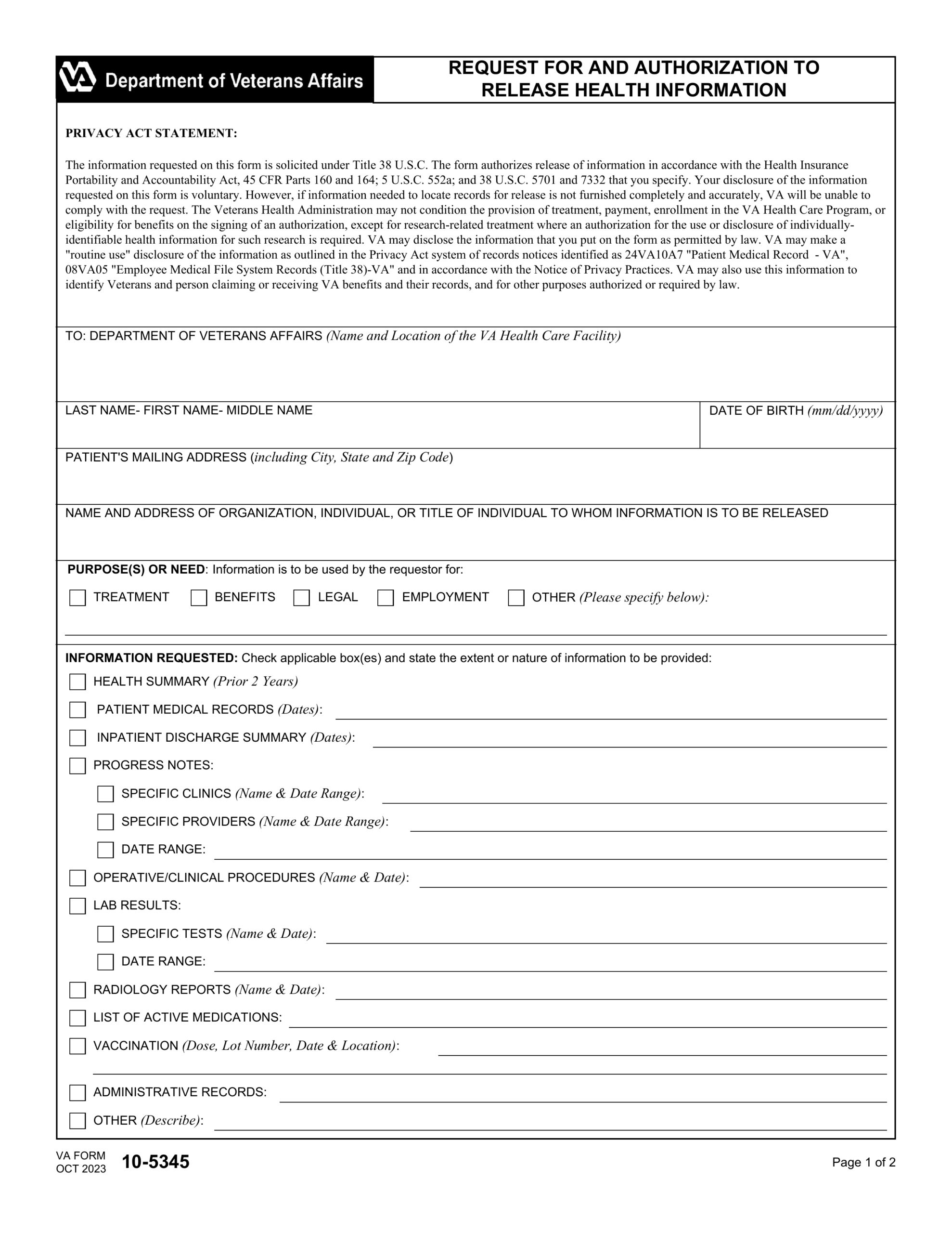 Printable Form Cms 40b