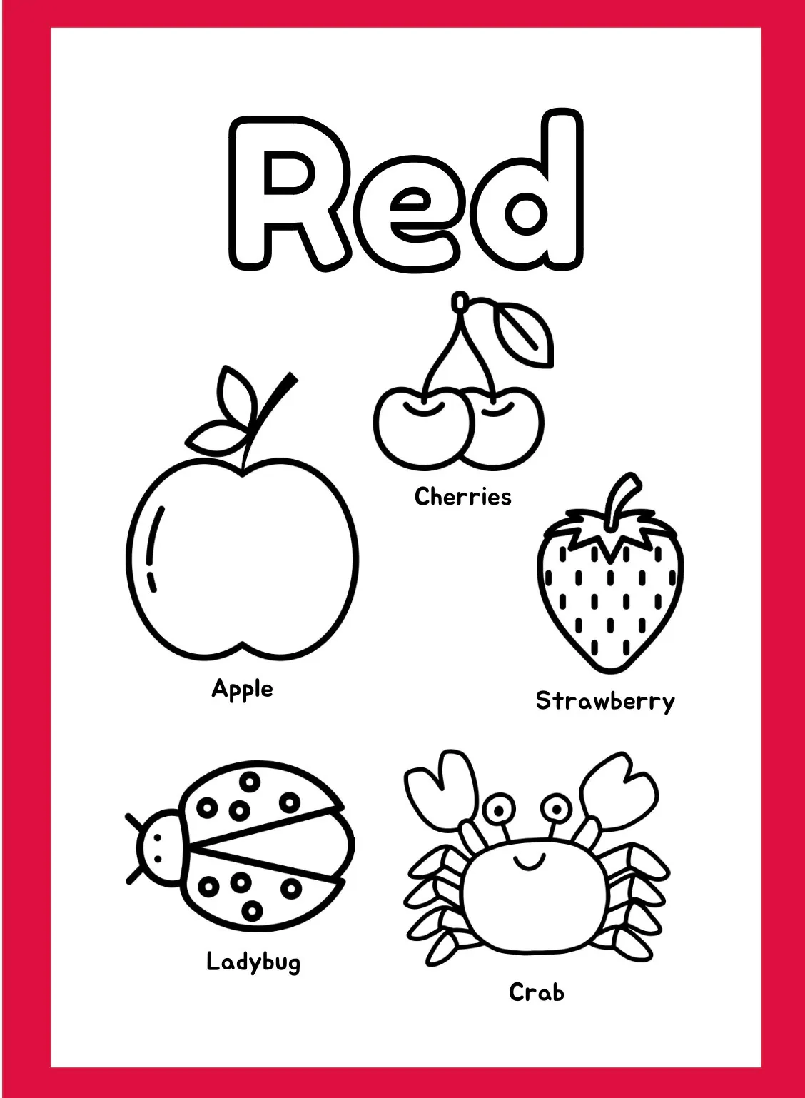 Color Sorting Images To Colors Color Sheets Identification Of 