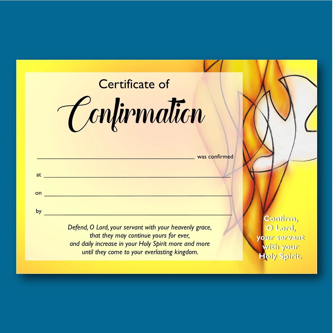 Confirmation Certificates