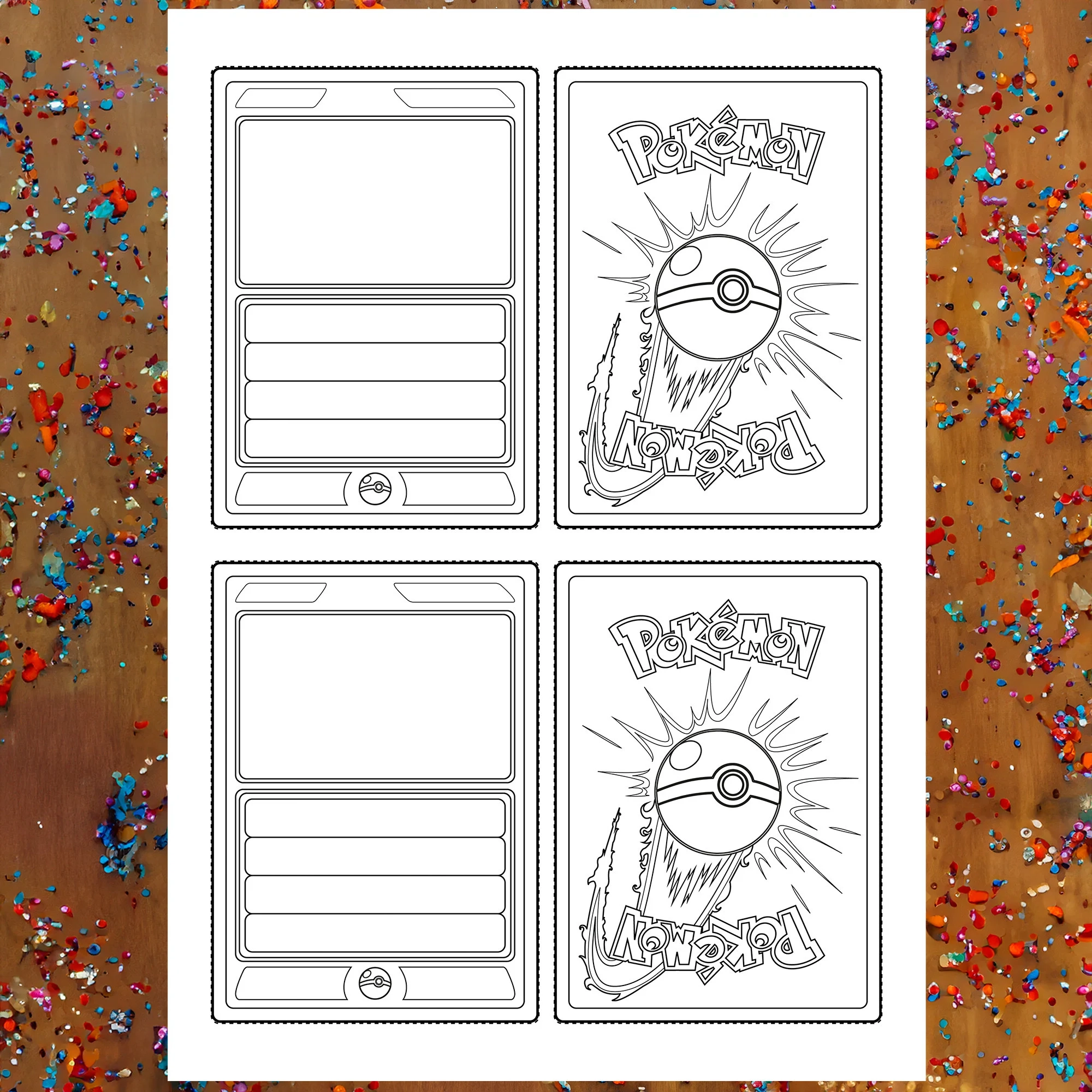 Printable Pokemon Card Template