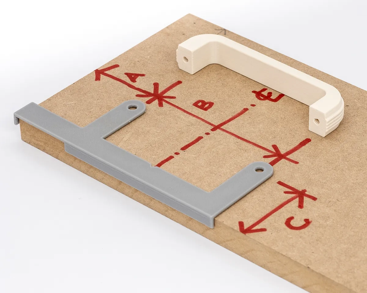 CUPBOARD HANDLE DRILLING TEMPLATE By Peter H Download Free STL 