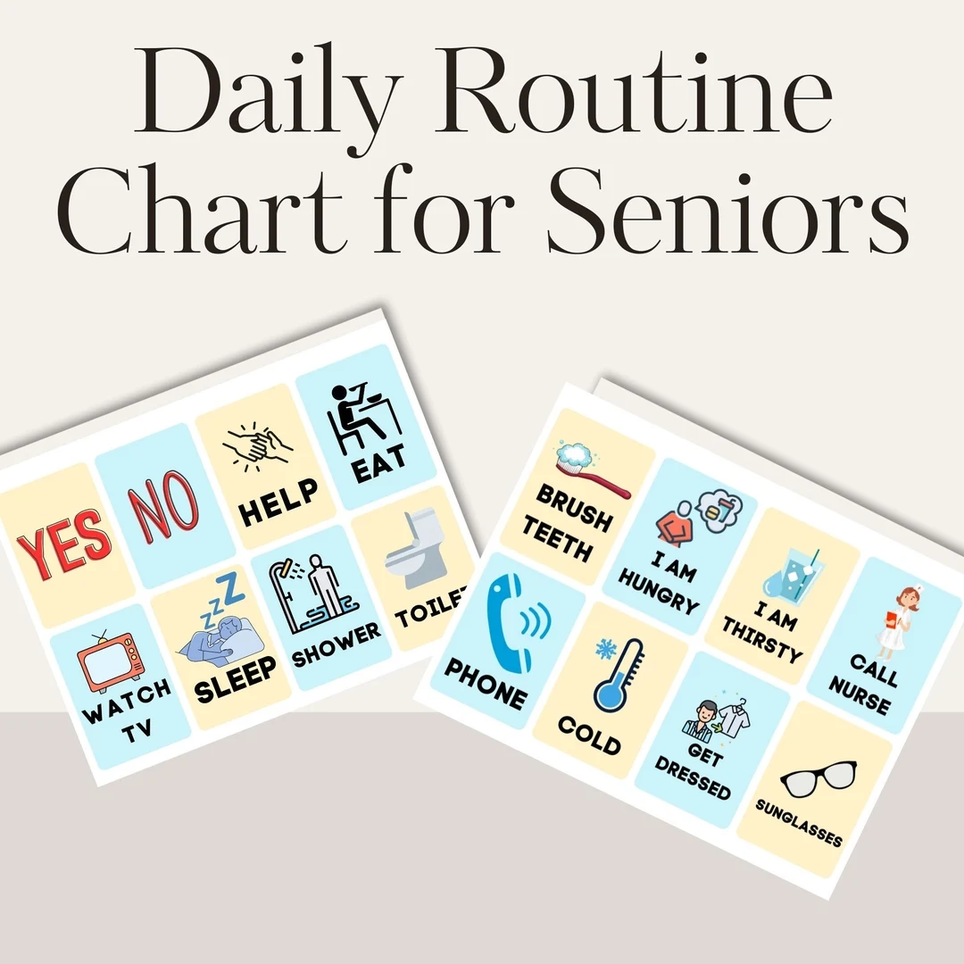 Dementia Care Chart Printable Flash Cards visual Cards memory 