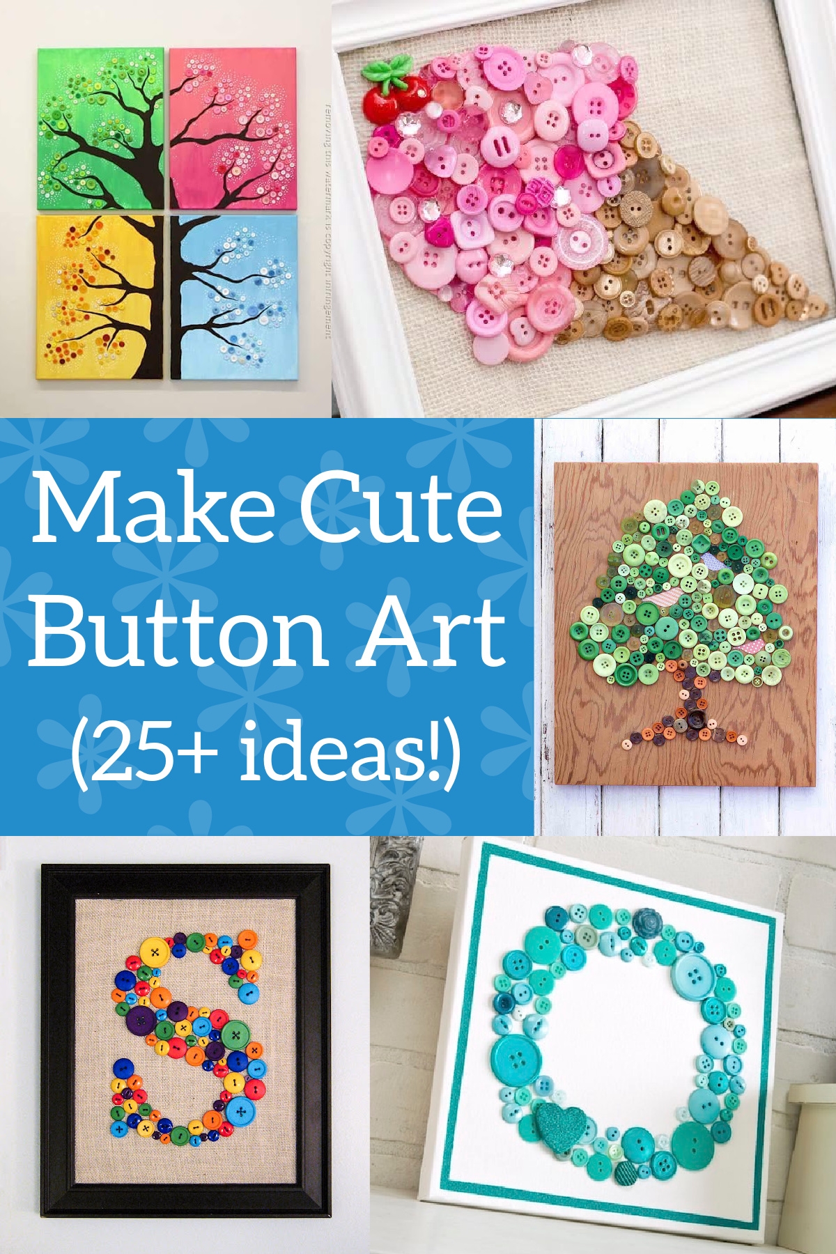DIY Button Art Get 25 Project Ideas Mod Podge Rocks