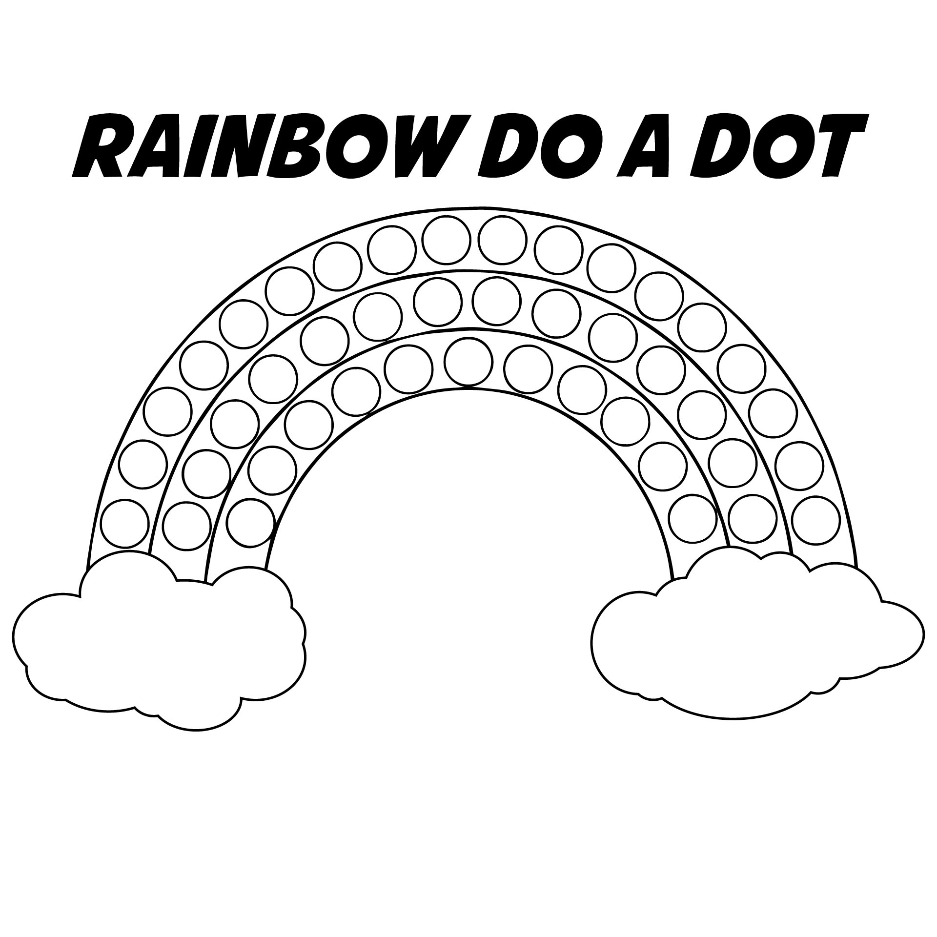 Do A Dot Marker Rainbow Free Printable Rainbow Dot Markers 87 