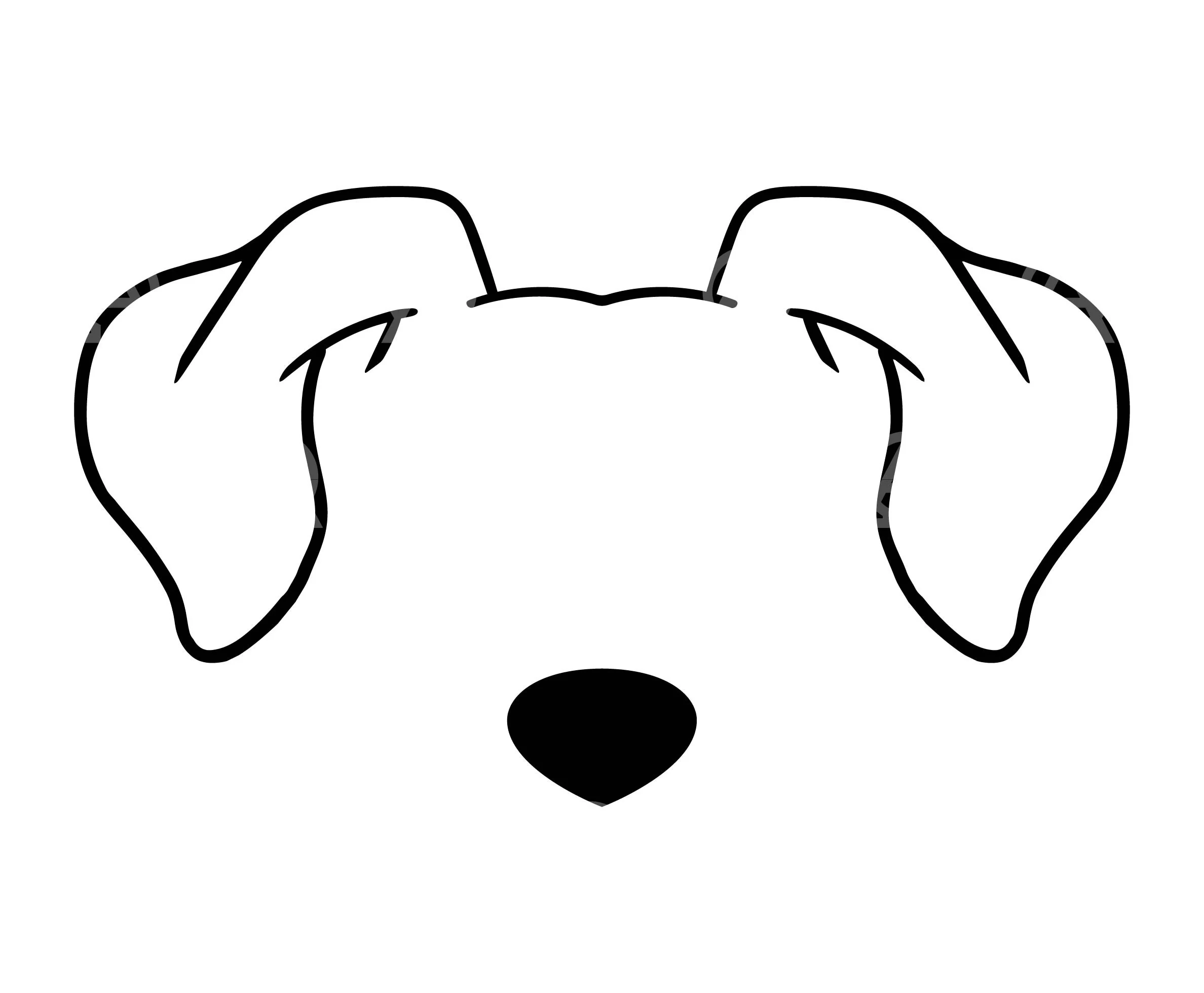 Dog Ear Template Etsy