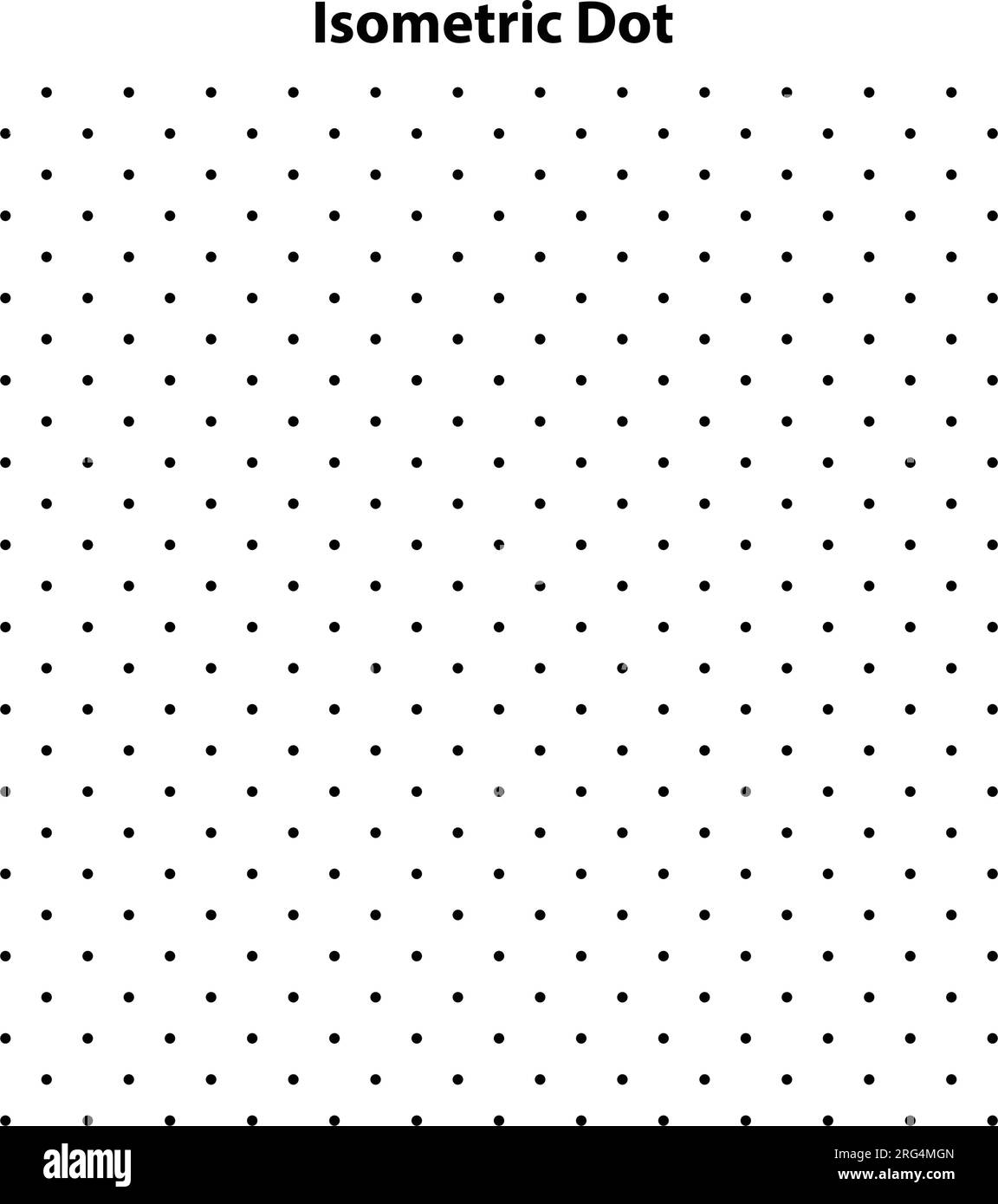 Dot Grid Vector Paper Graph Paper On White Background Isometric 