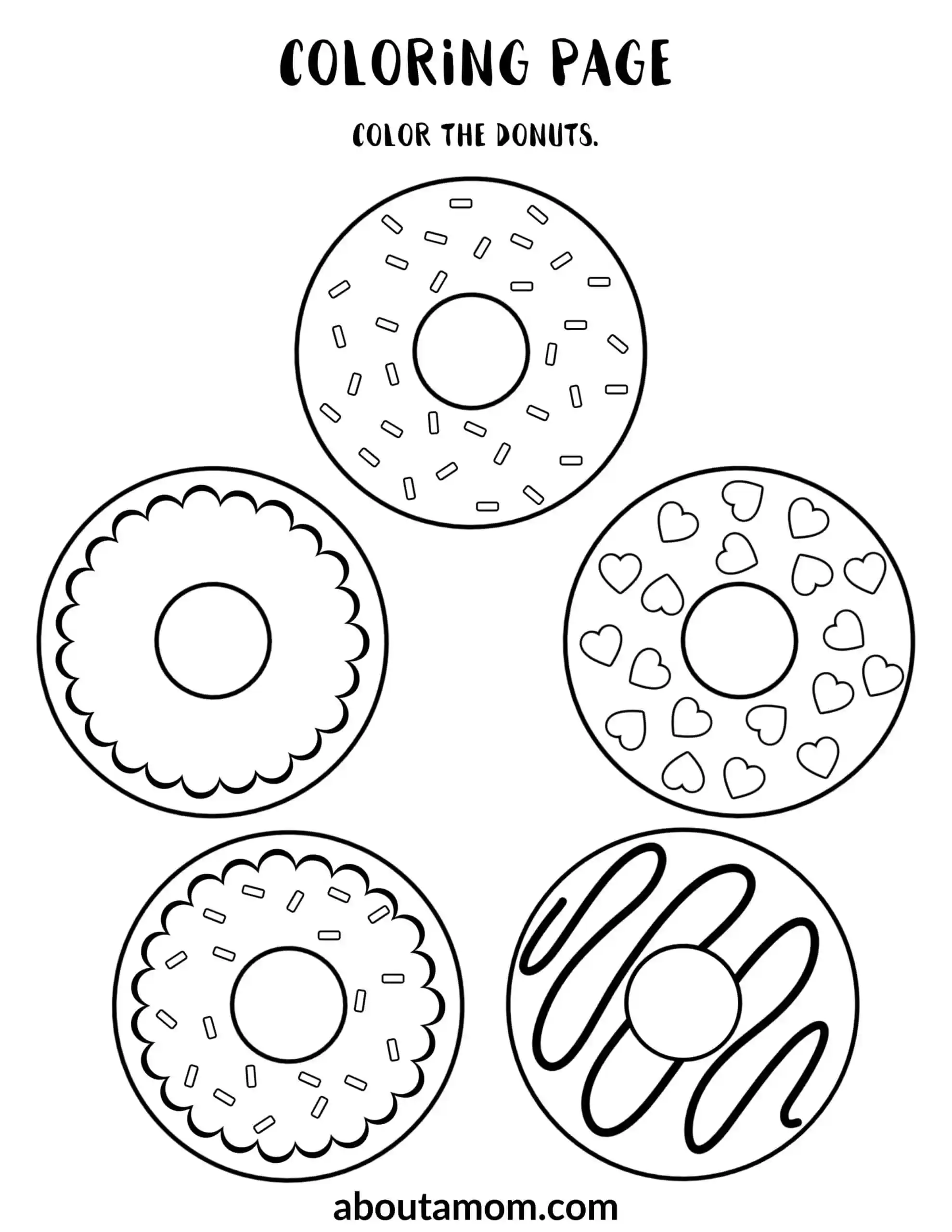 Printable Donut Template