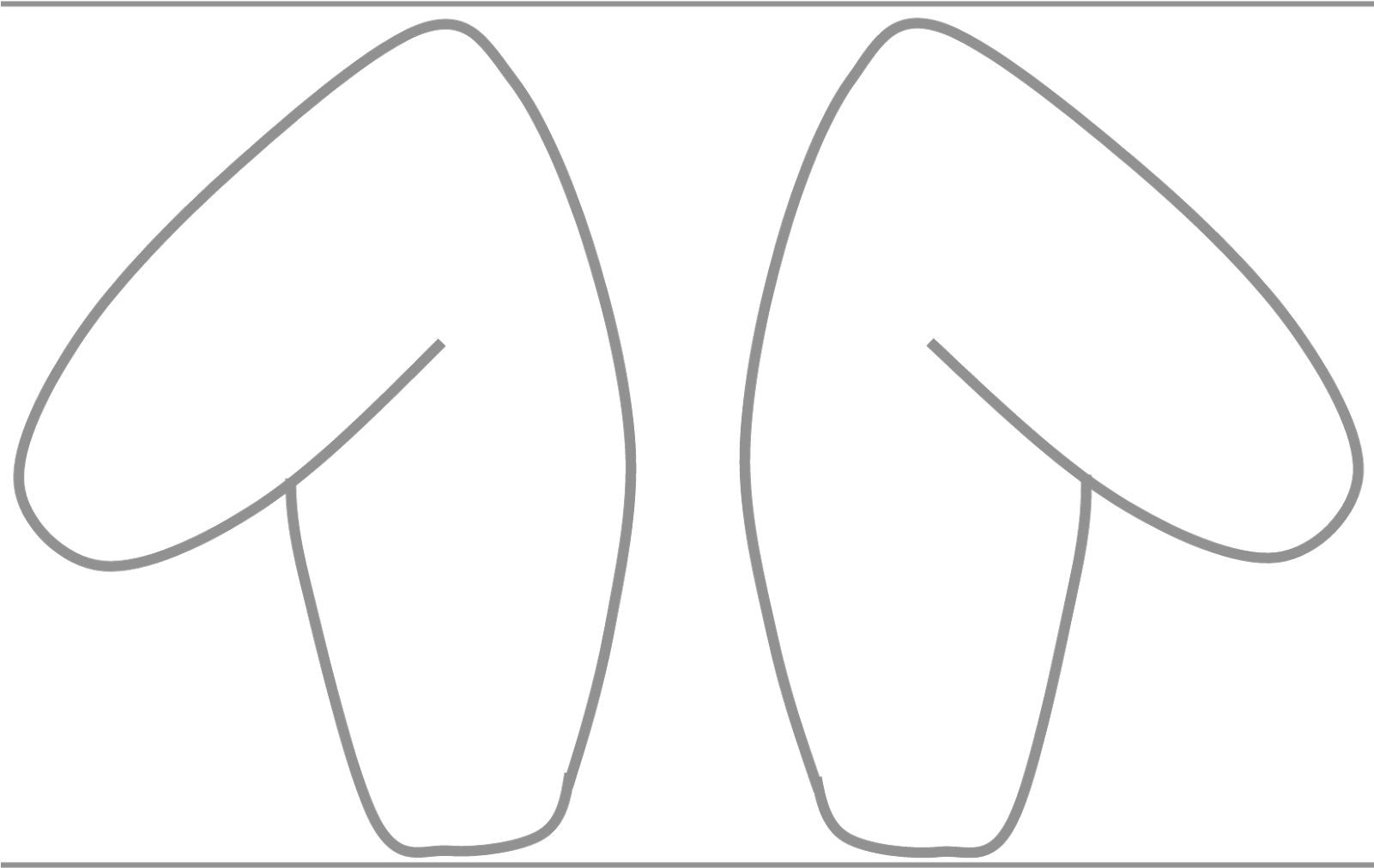 Download Drawn Rabbit Bunny Ear Floppy Dog Ears Template PNG 