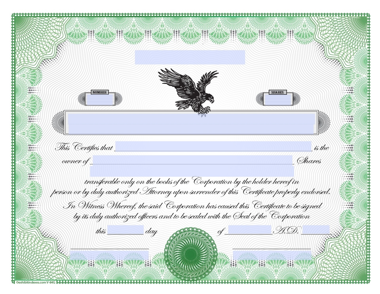 Downloadable Stock Certificates Printable Online Stock Certificates
