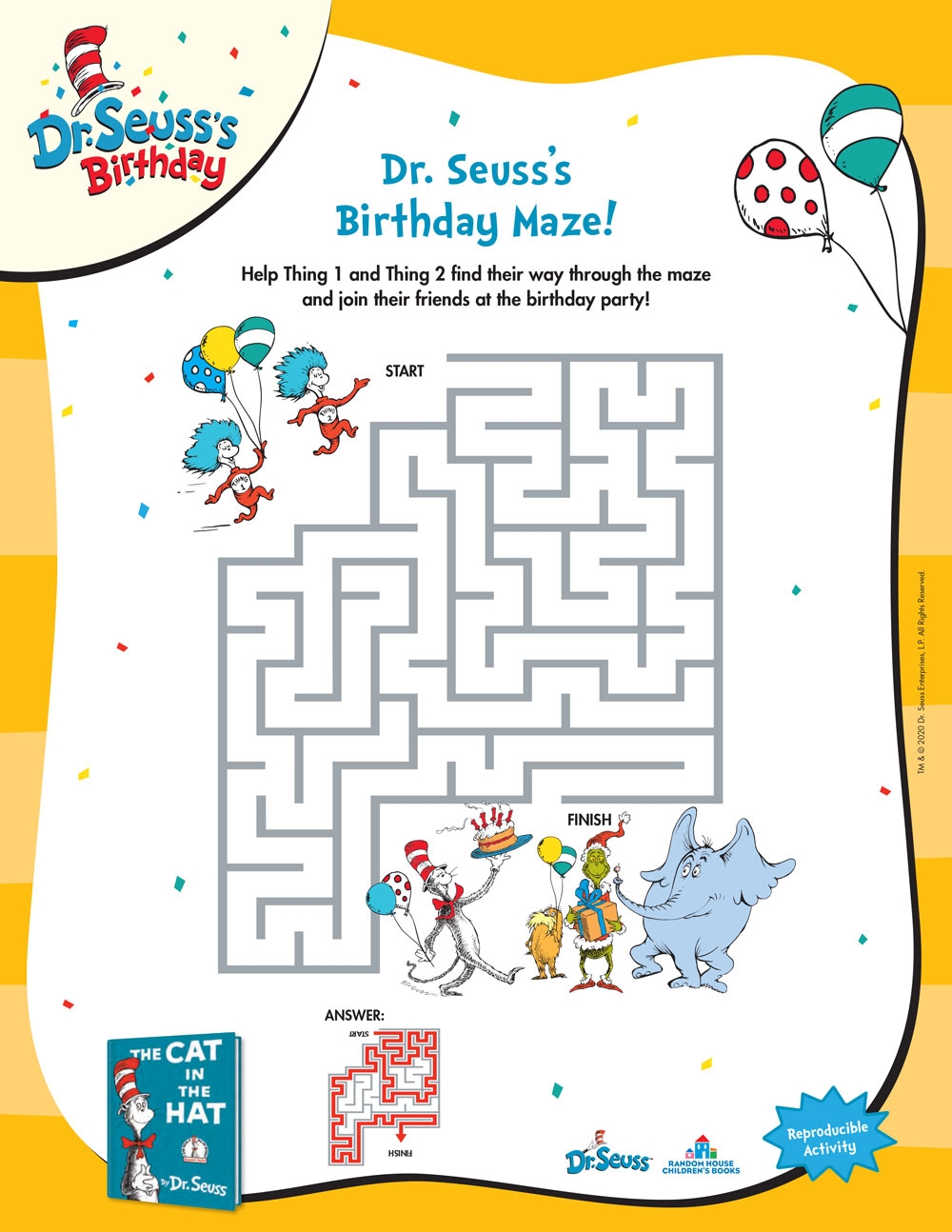 Dr Seuss Puzzles Printable