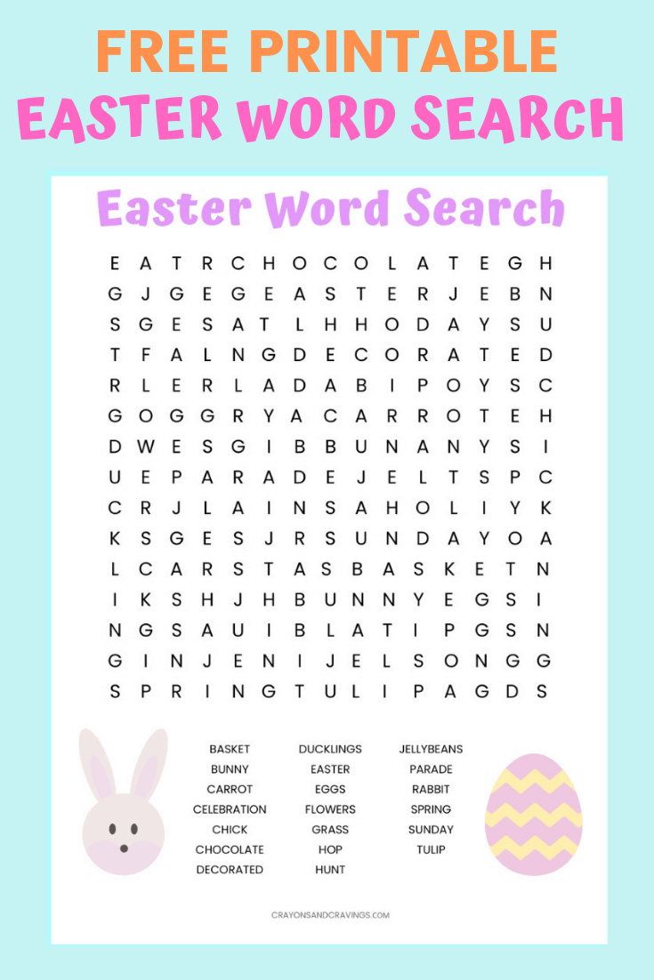 Free Printable Easter Word Search Puzzles