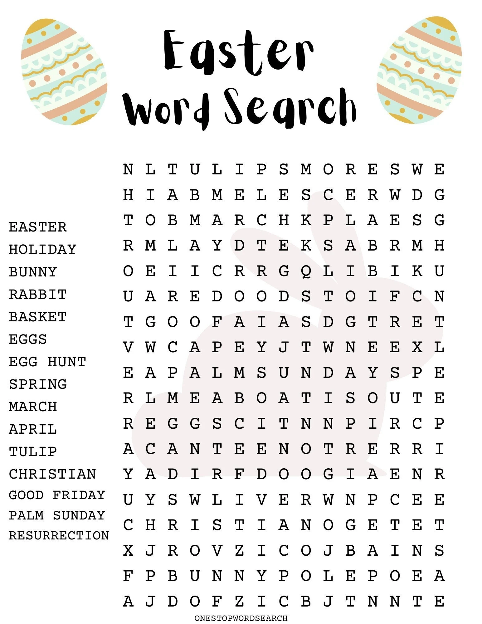 Easter Word Puzzles Printable