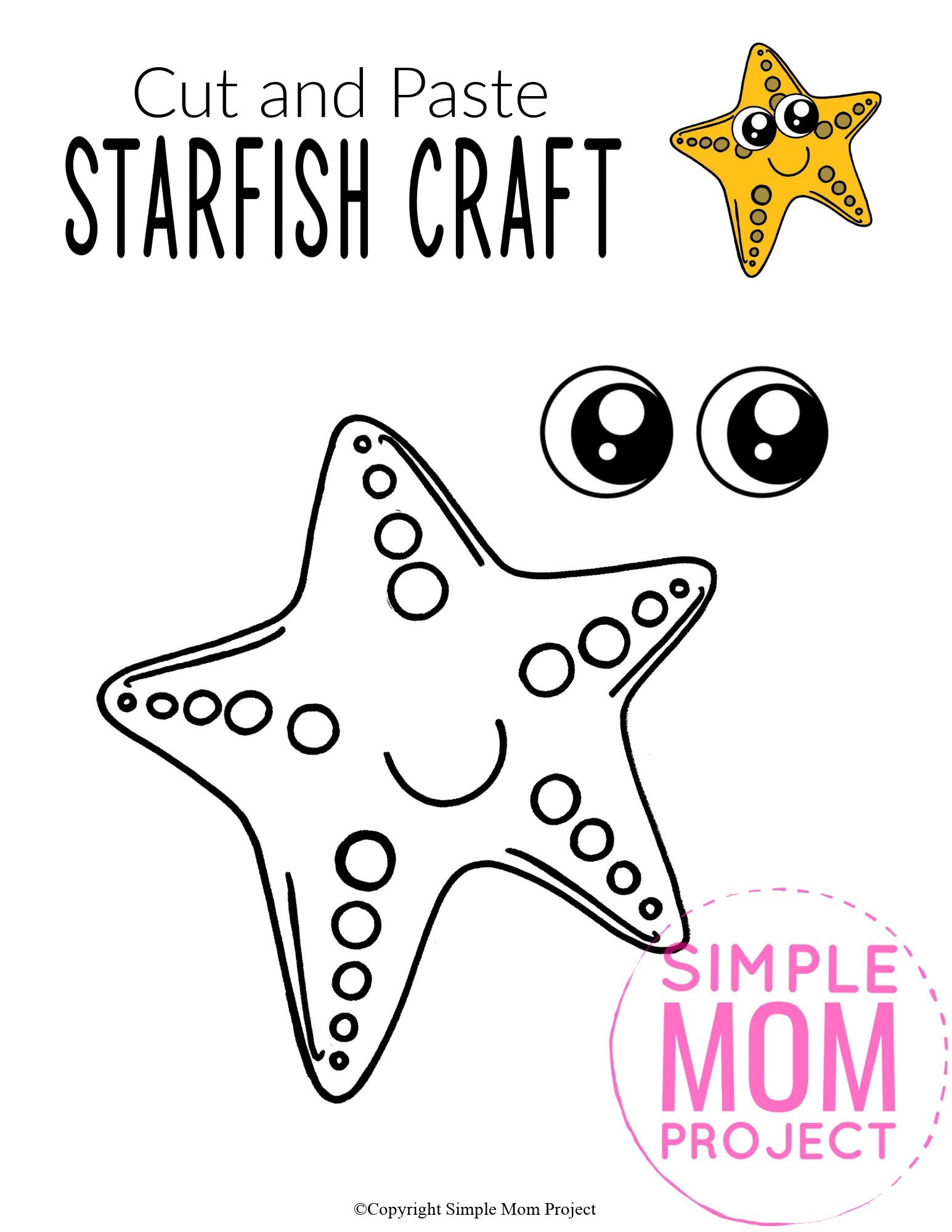 Starfish Template Printable