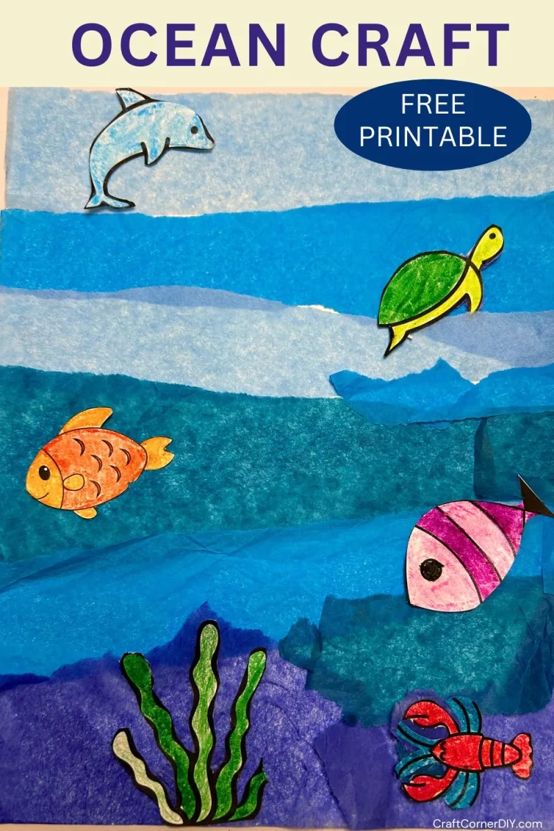 Easy Ocean Craft For Kids Free Printable Craft Corner DIY