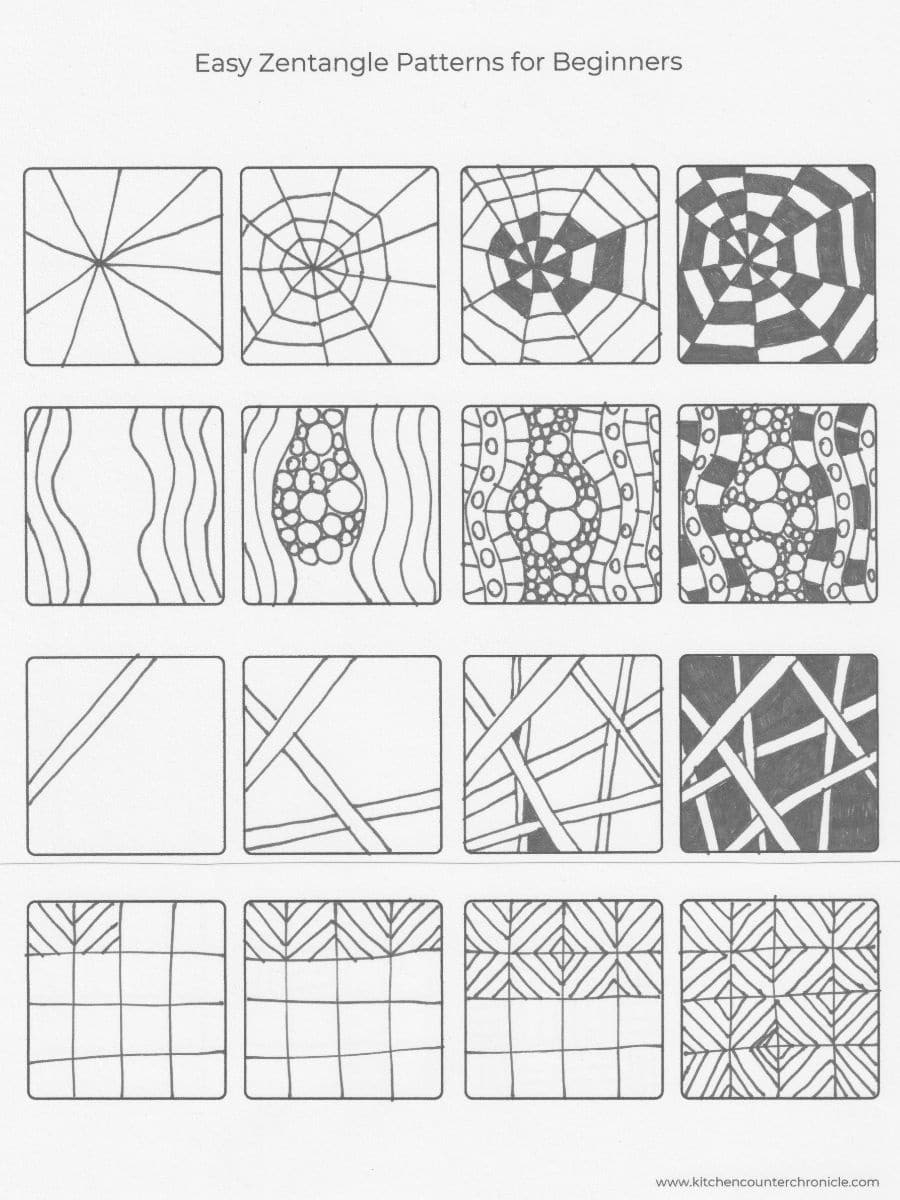 Zentangle Designs For Beginners