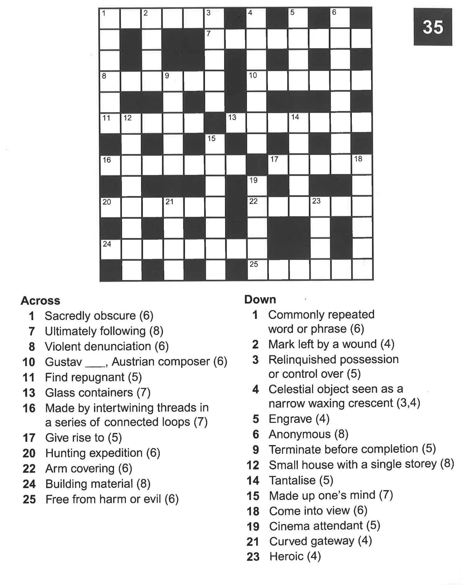 Elegant Large Print Crossword 1 BookXcess