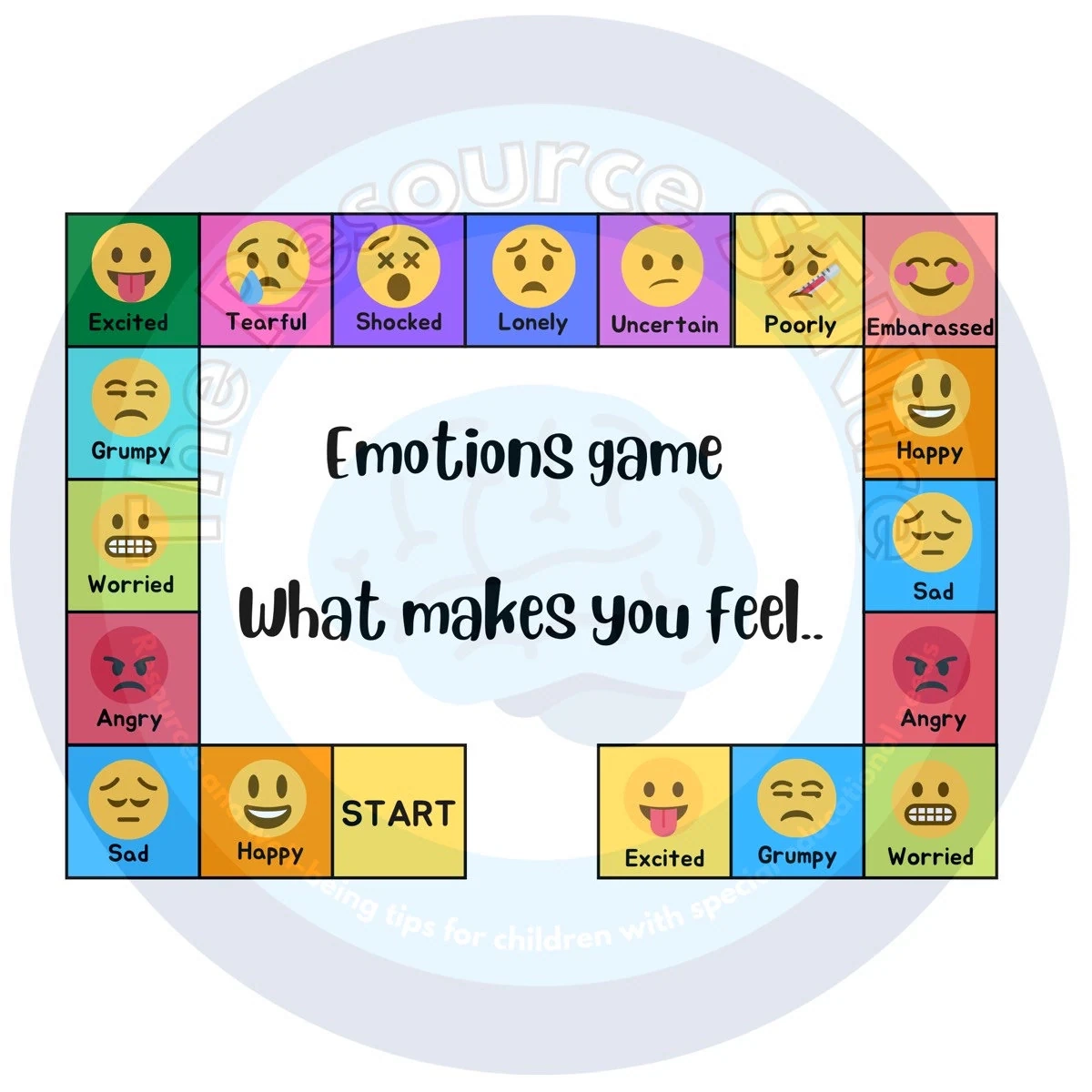 Emotions Board Game Child Emotional Literacy Resource digital 