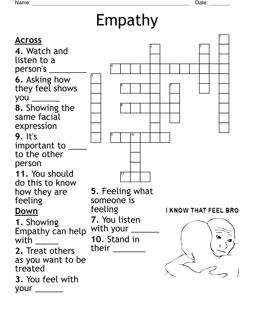 Empathy Crossword WordMint