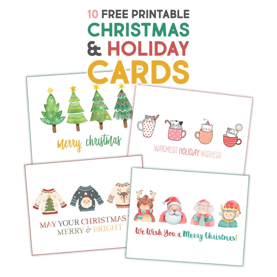 Fabulous Free Printable Christmas amp Holiday Cards The Cottage Market