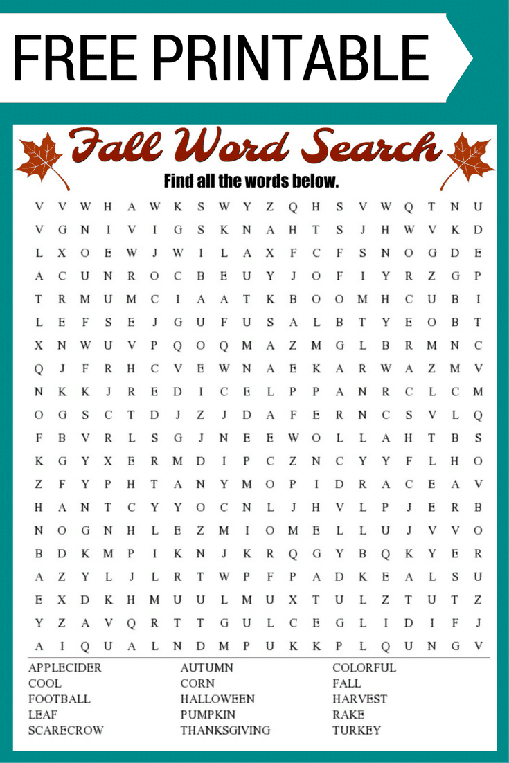 Free Word Puzzles Printable