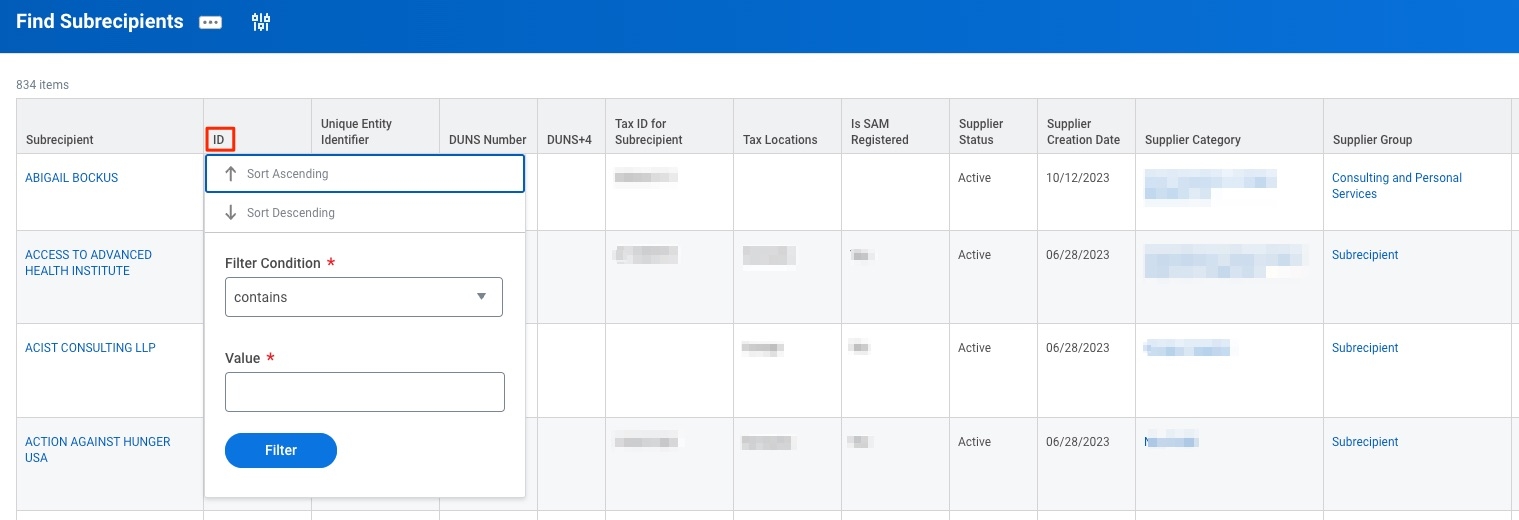 Find Subrecipients And Find Suppliers Grant amp Contract Accounting