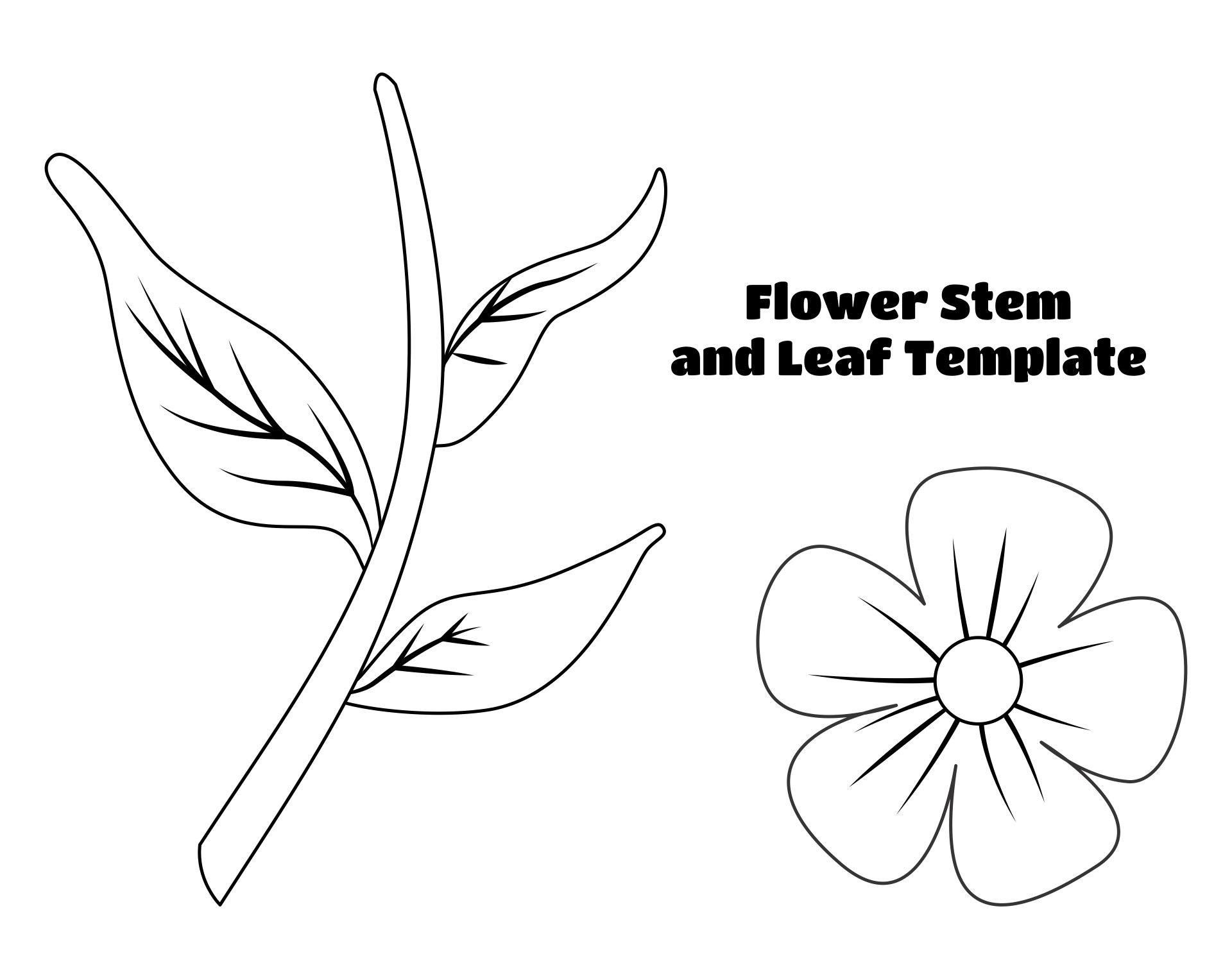 Flower Stems 12 Free PDF Printables Printablee