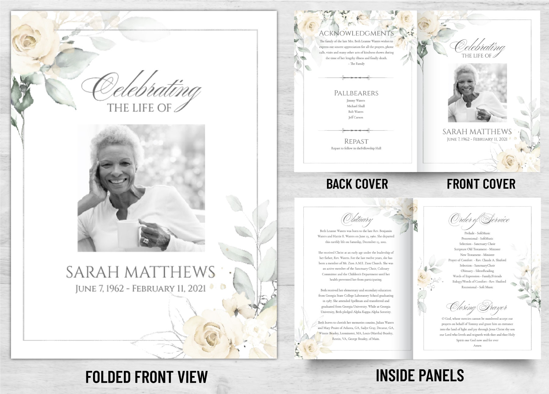 Folded Memorial Card 2067 DisciplePress Memorial amp Funeral 