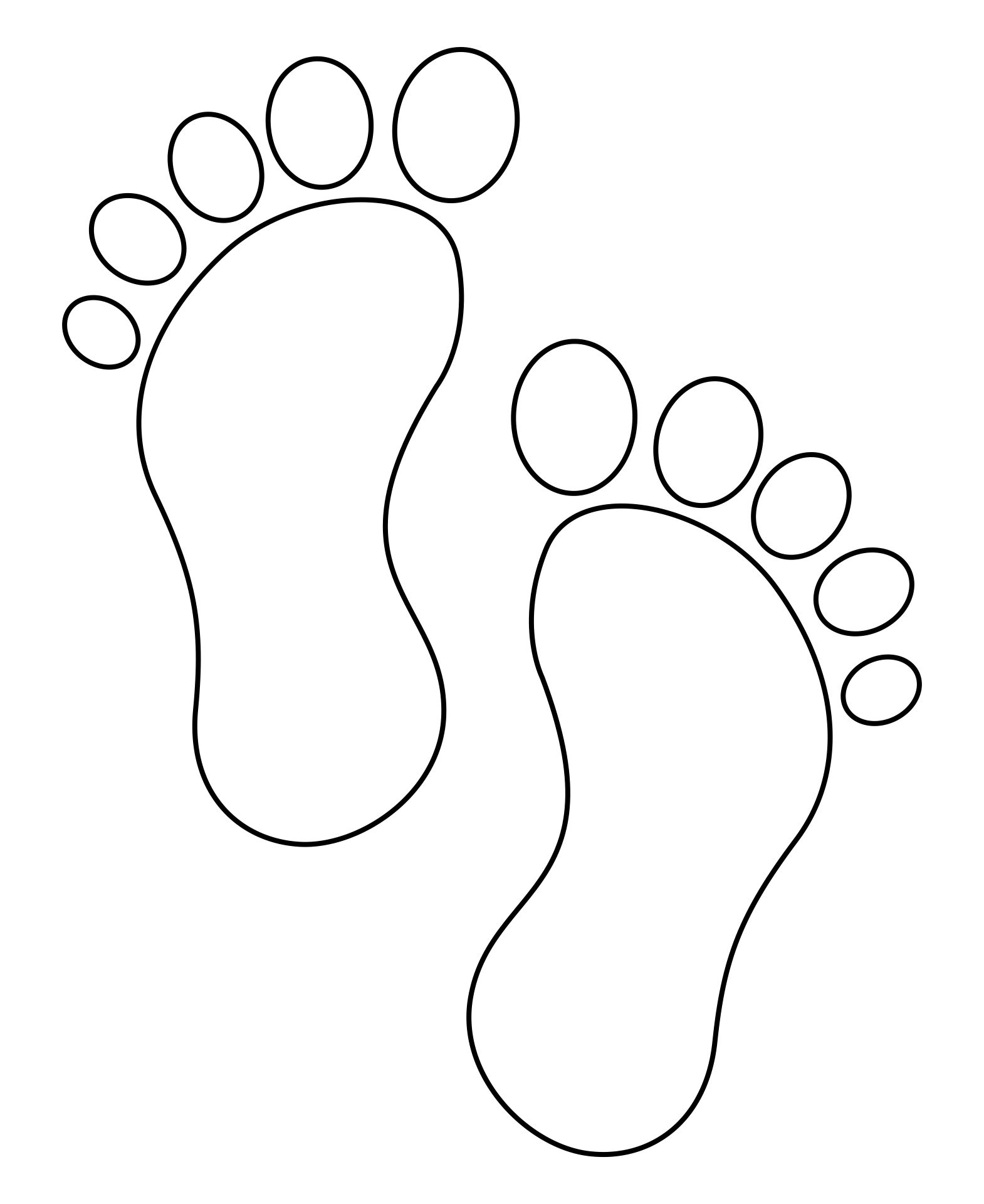 Footprint Cut Out 10 Free PDF Printables Printablee