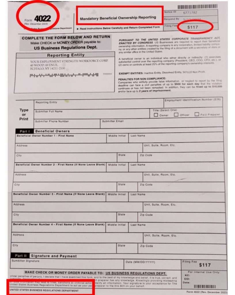 Form 4022 Scam Don t Fall Victim To This Bogus Tax Letter