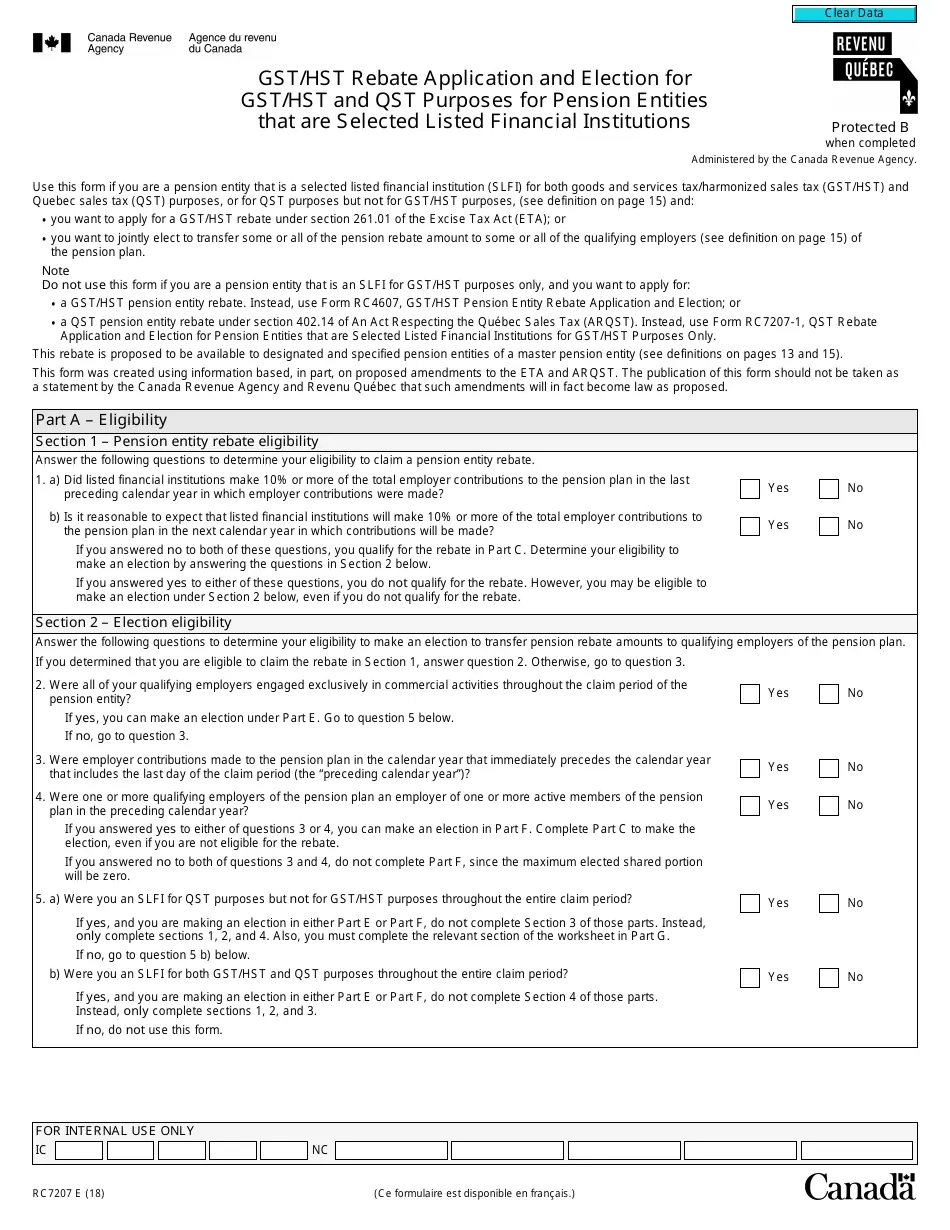 Form 7207 Printable