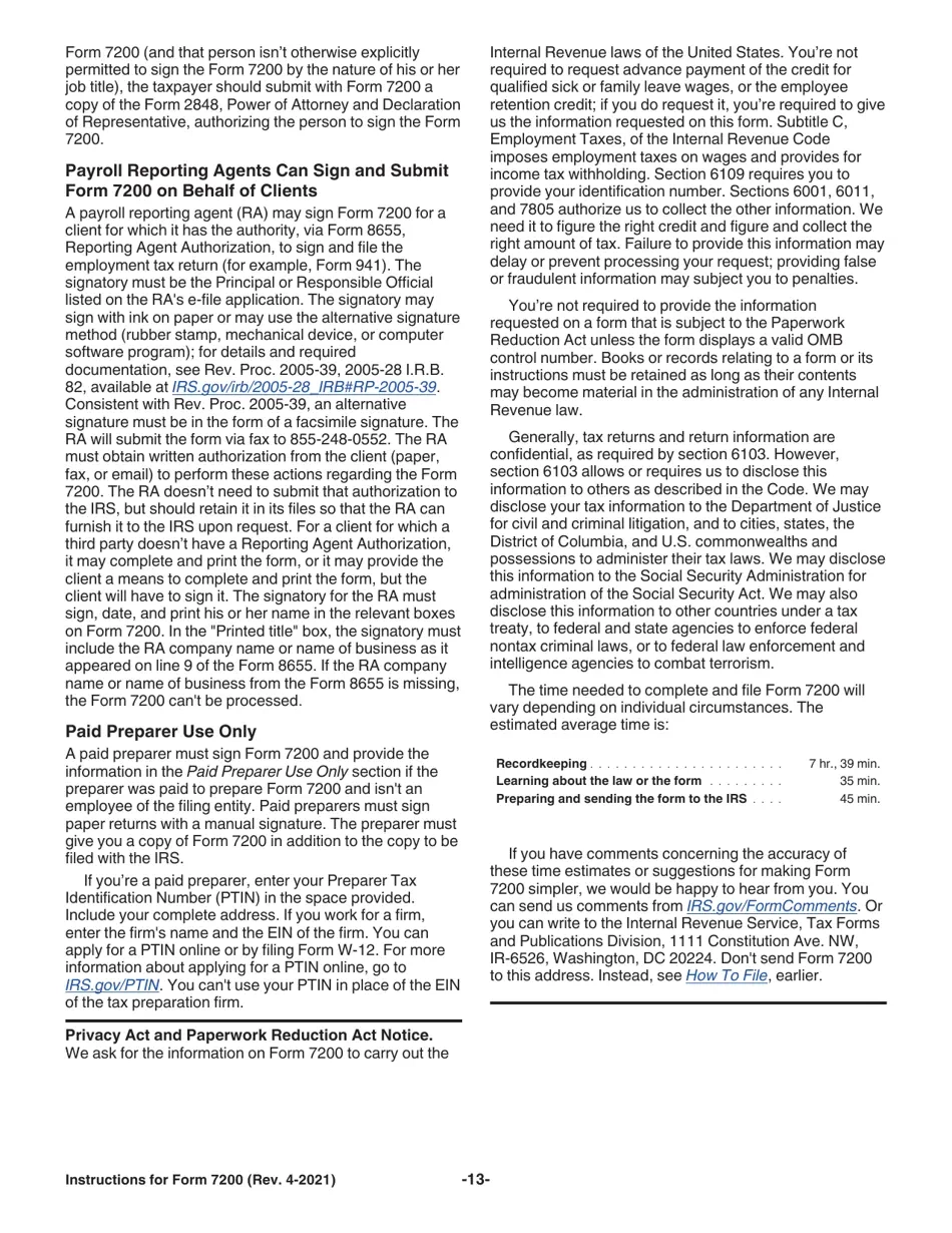 Irs Form 7207