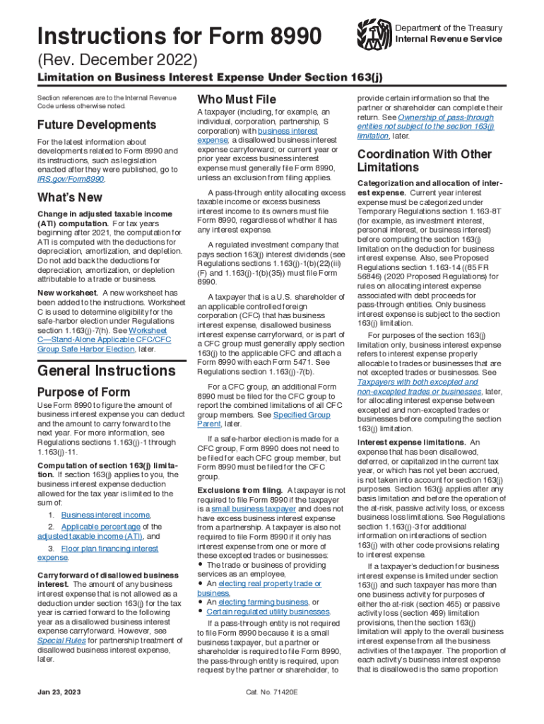 8990 Form Irs