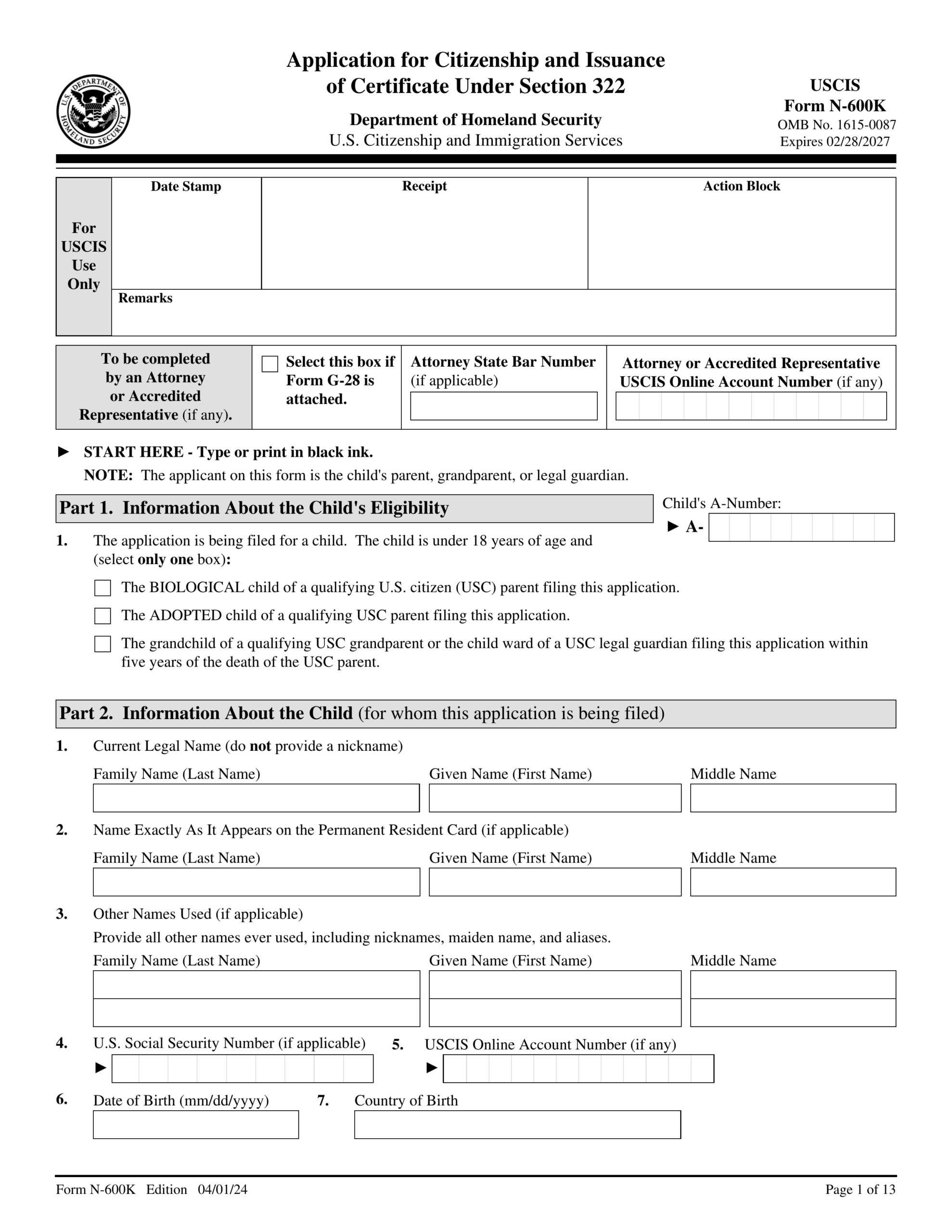 Form N 600K 2024 2025 Fill Forms Easily PDF Guru