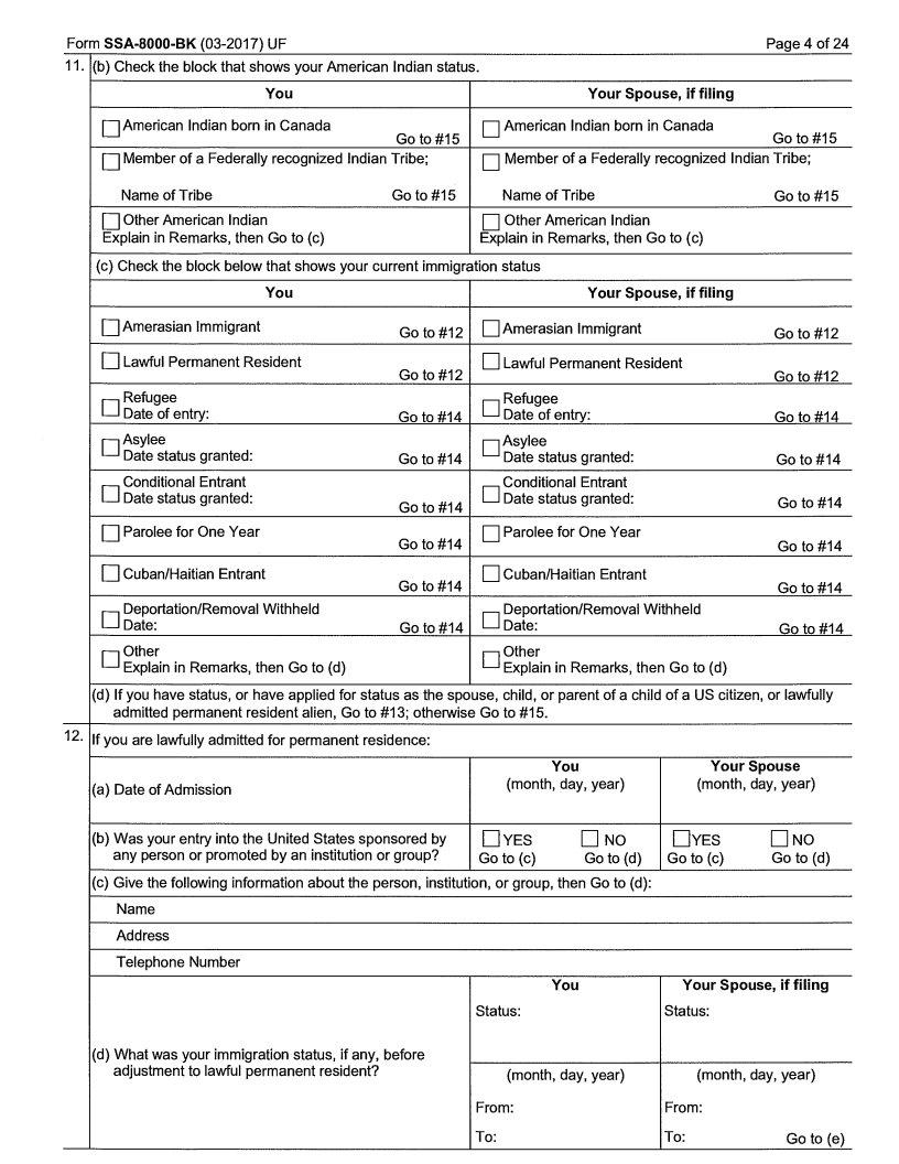 Form Ssa 8000 Bk Fill Out Printable PDF Forms Online