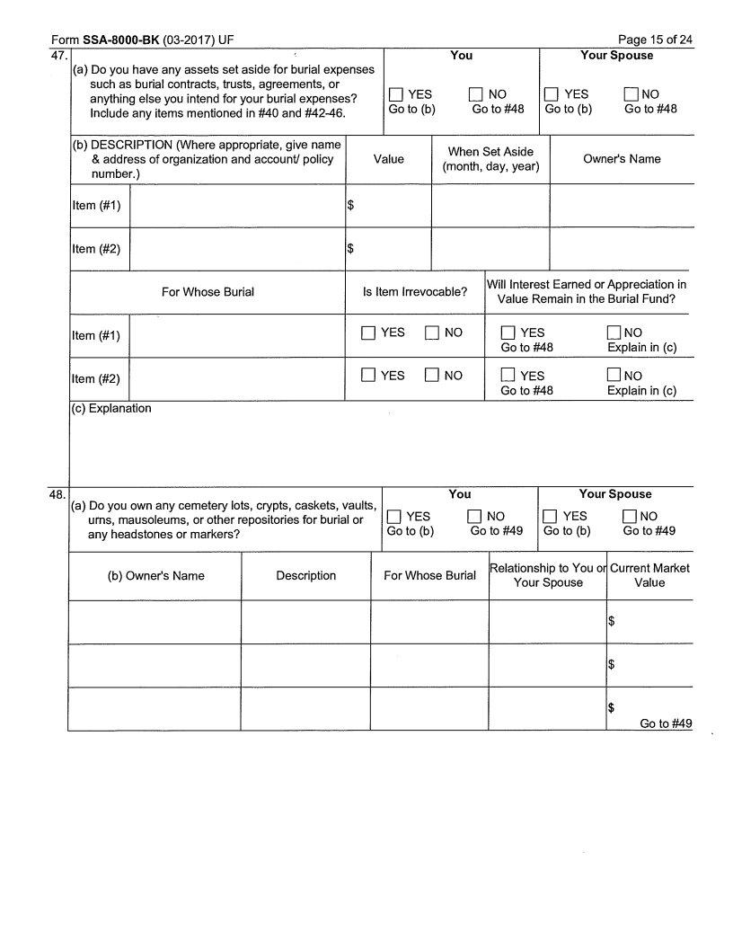 Ssa 8000 Printable Form