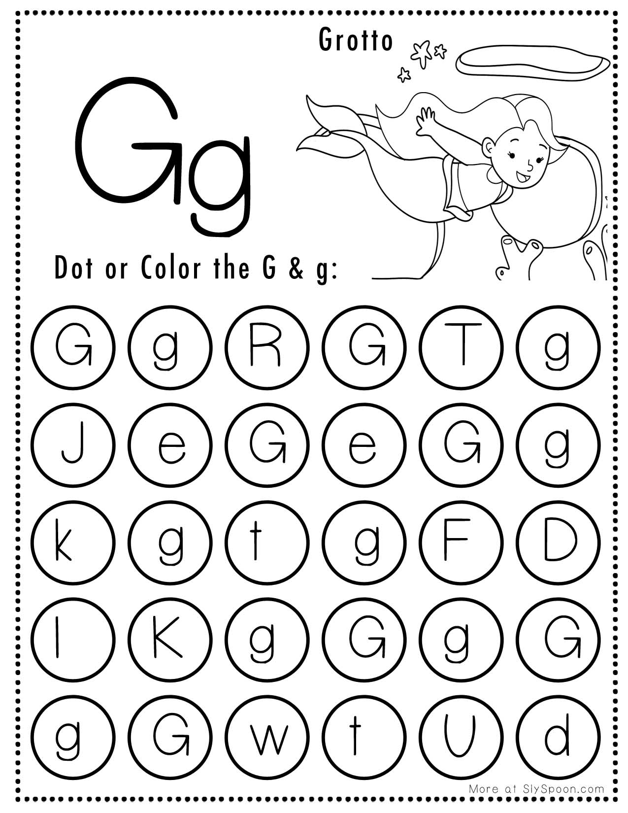Free Printable Letter G Worksheets For Preschoolers