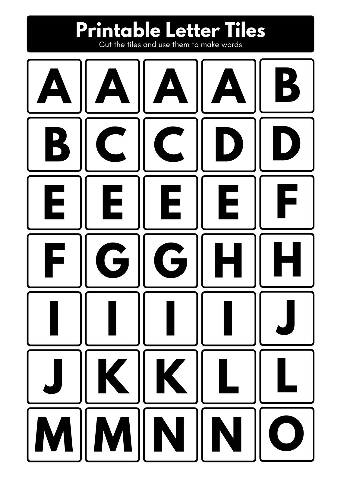 Free Printable 3 Inch Block Alphabet Letters