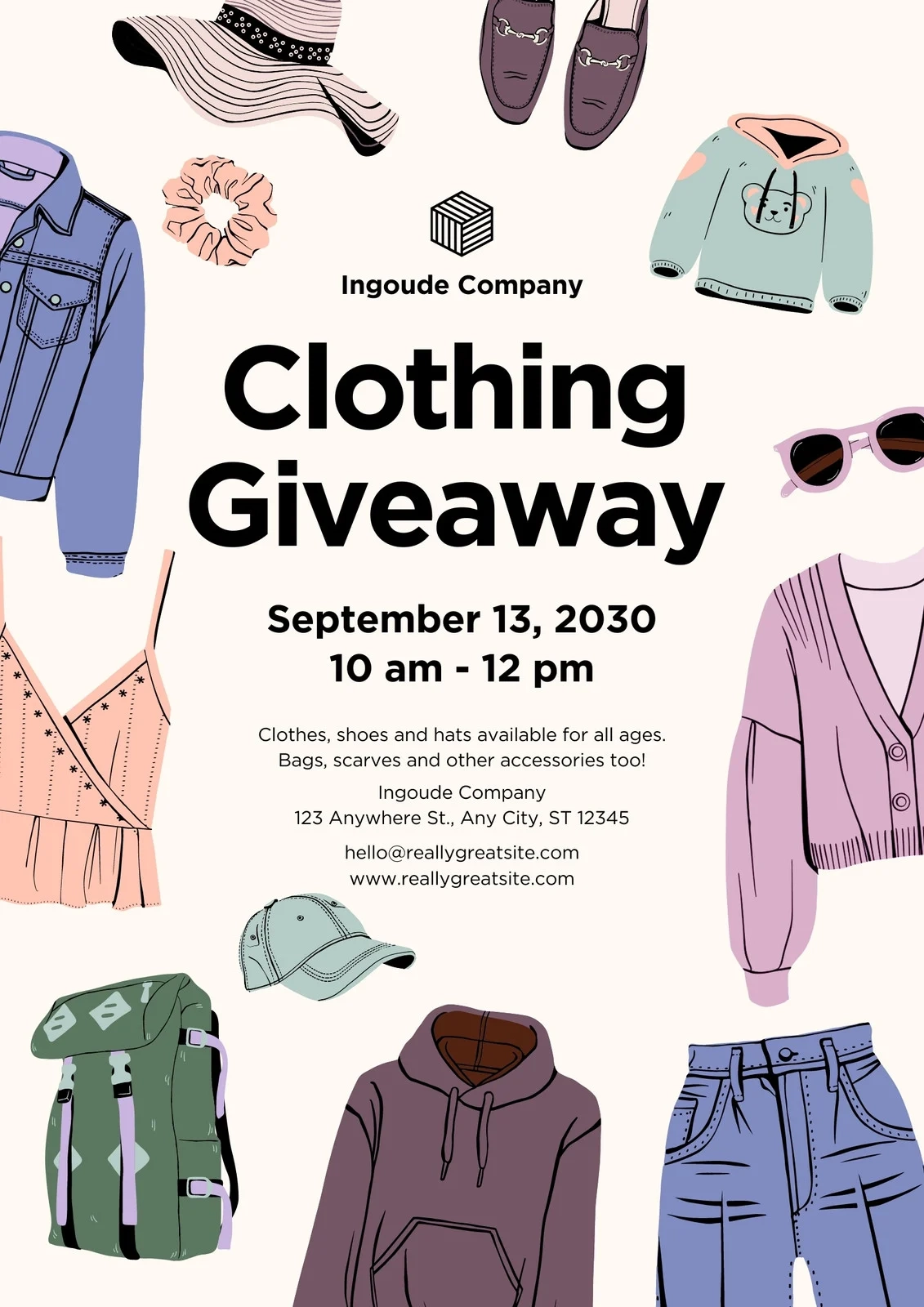 Free And Customizable Clothing Templates