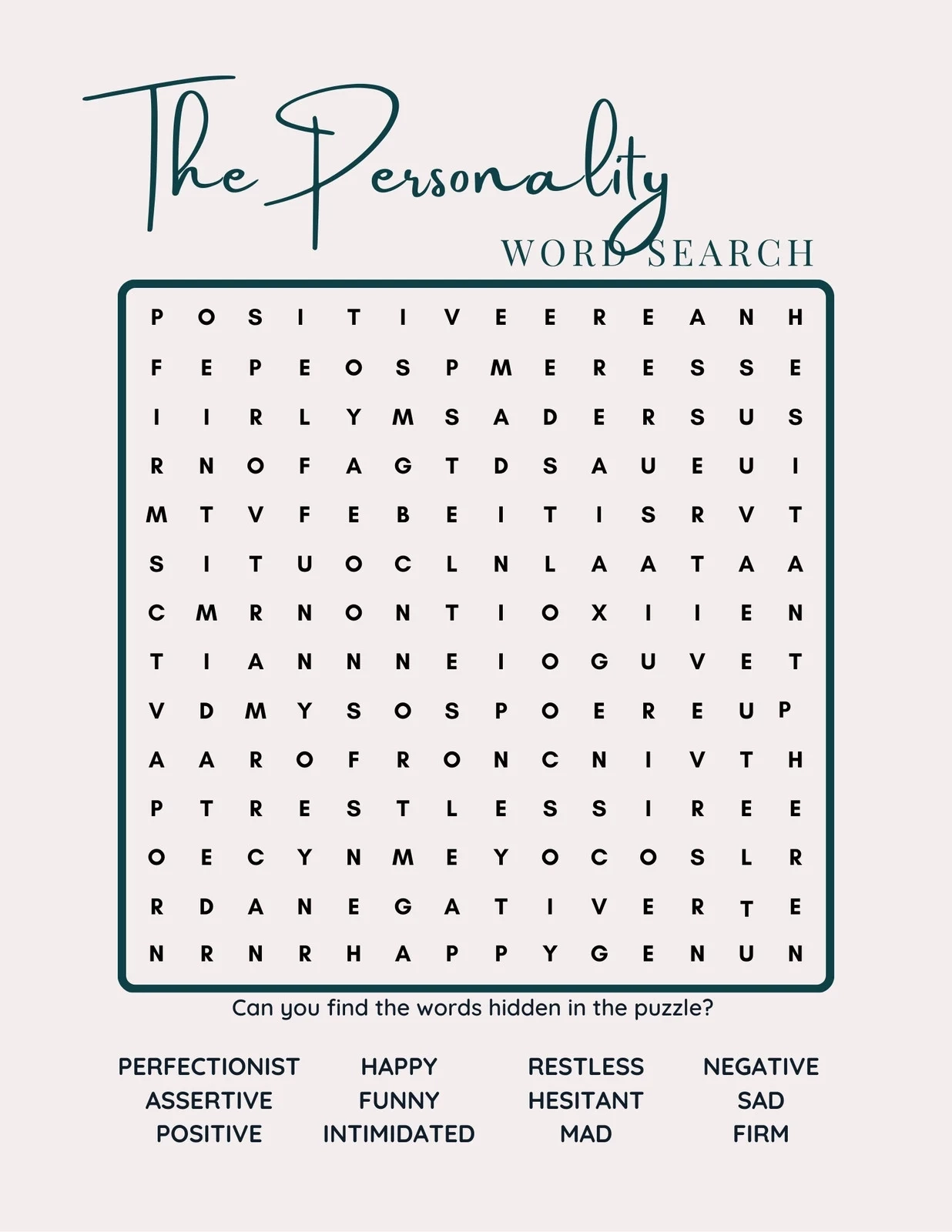 Crossword Puzzle Maker Printable