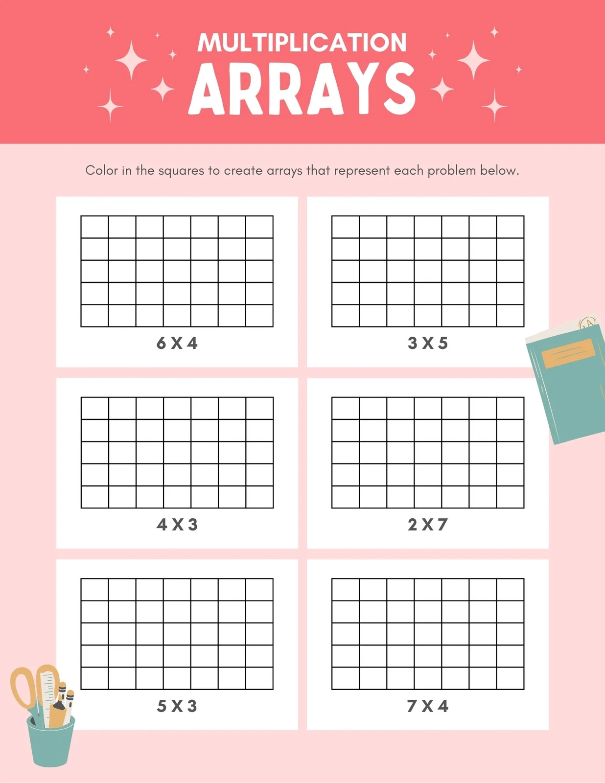 Free And Customizable Multiplication Templates Canva