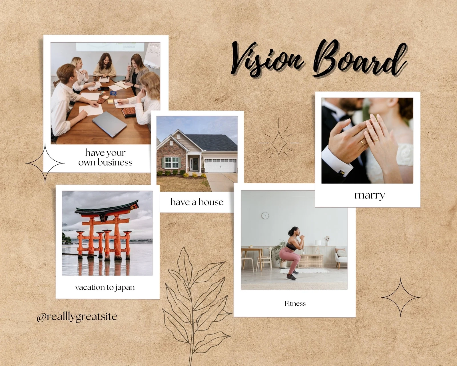 Printable Vision Board Pages