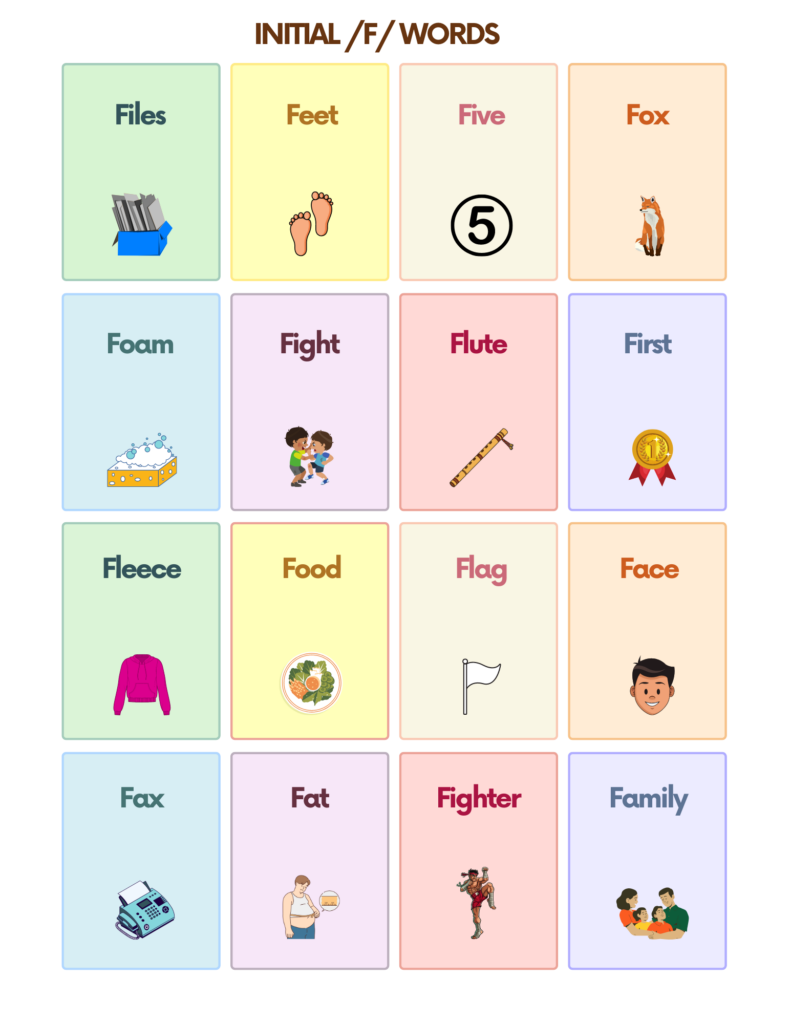 Speech Therapy Cards Printable