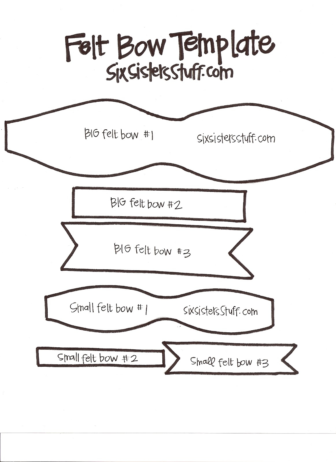 Free Bow Template