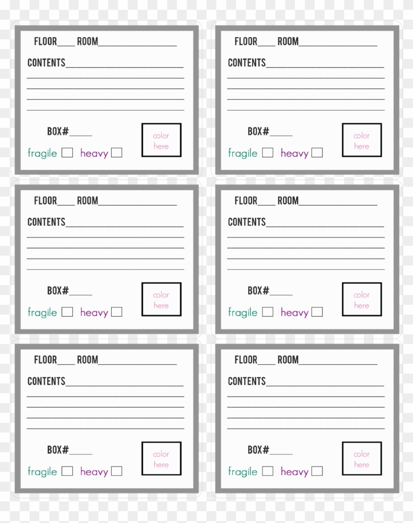 Free Box And Tags Templates u2014 Crafthubs Moving Box Labels 