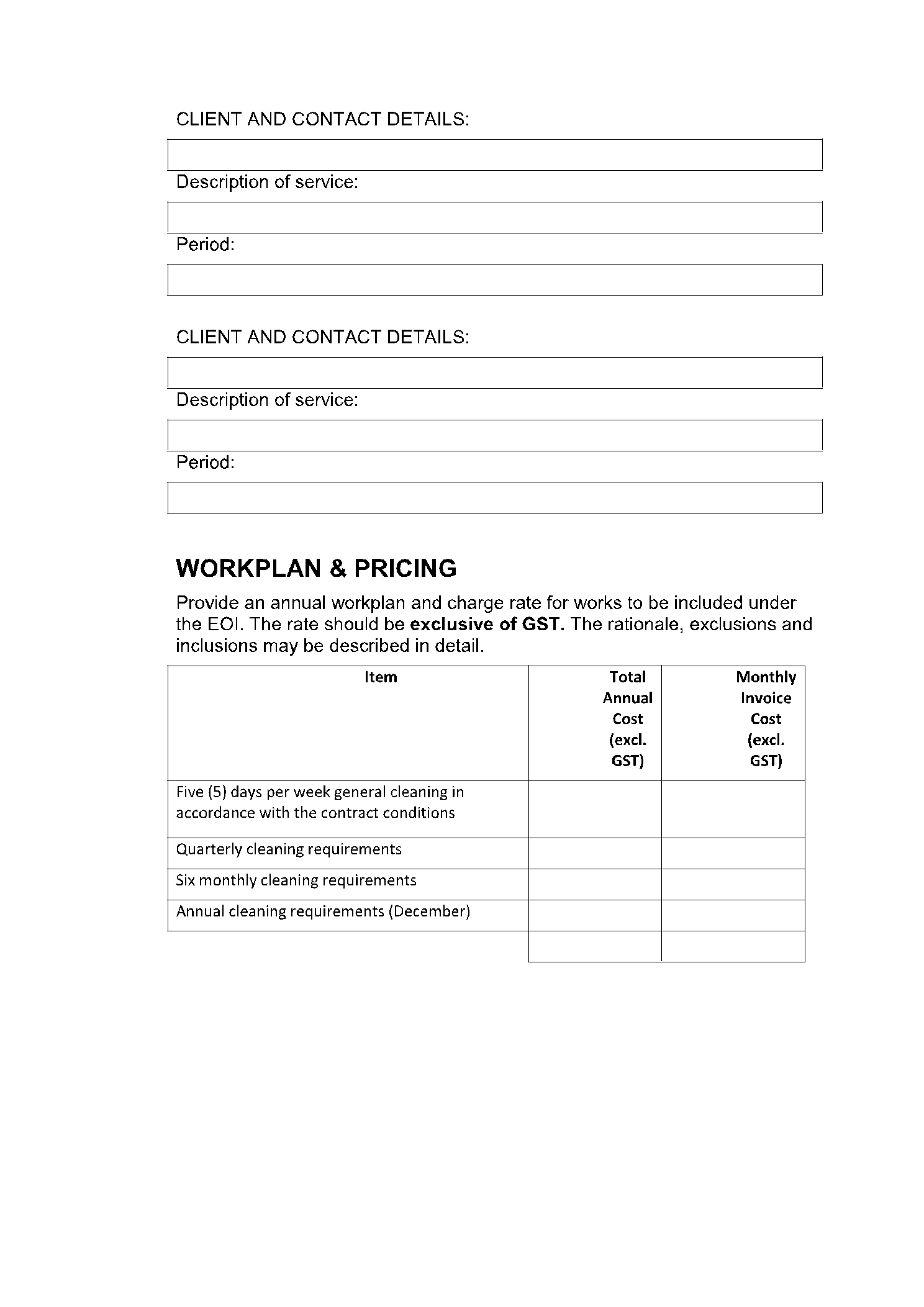 Free Commercial Office Cleaning Proposal Template CocoSign