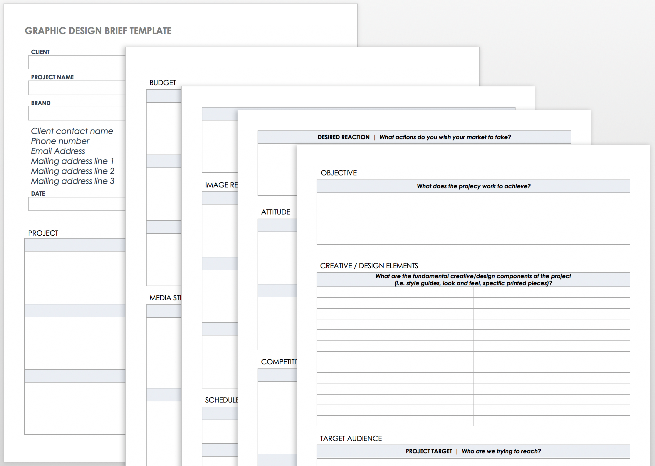 Free Creative Brief Templates