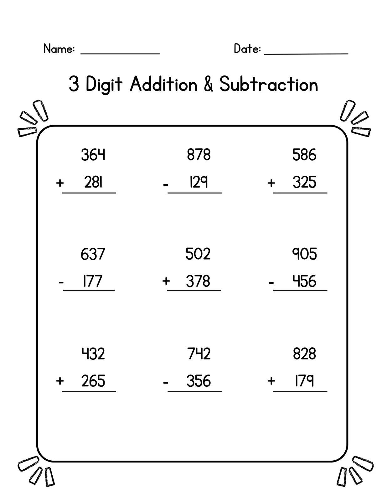 Printable 3rd Grade Worksheets Free
