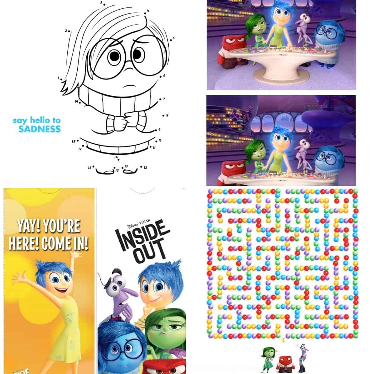 Free Disney Inside Out Printable Activity Sheets 48 