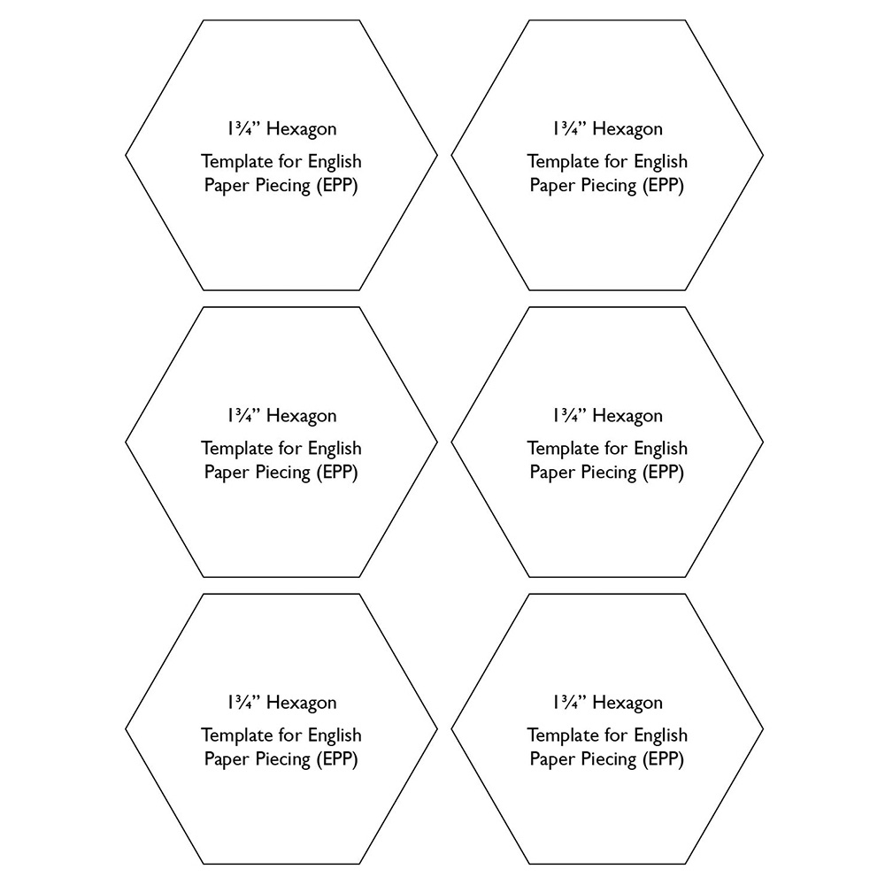 Printable Hexagon Template